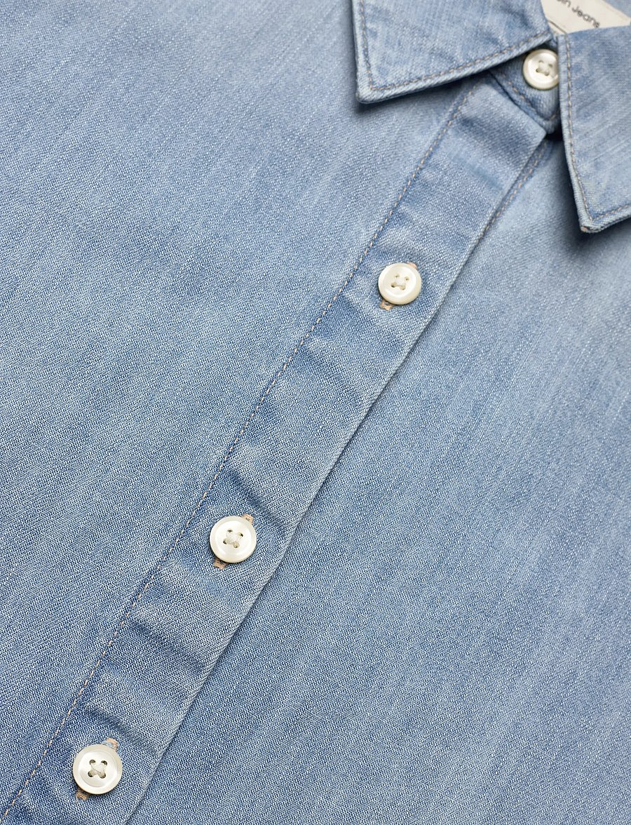 Calvin Klein Jeans - OVERSIZED SHIRT BRIGHTON BLUE - chemises en jeans - brighton blue - 2