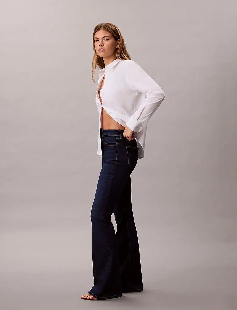 Calvin Klein Jeans - HIGH RISE FLARE BLUE ORBIT - utsvängda jeans - blue orbit - 4