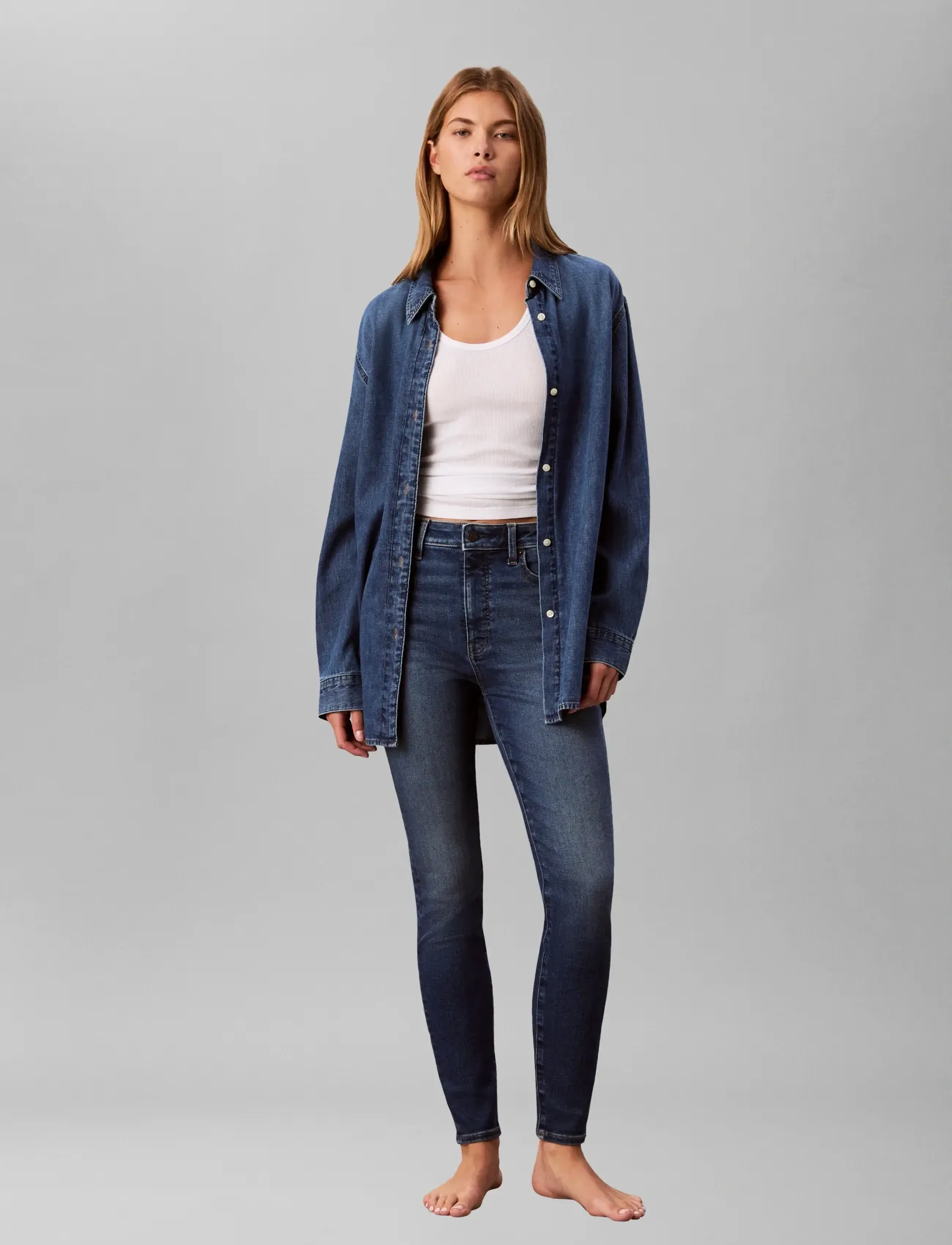 Calvin Klein Jeans - HIGH RISE SKINNY MIDTOWN BLUE - skinny jeans - midtown blue - 2