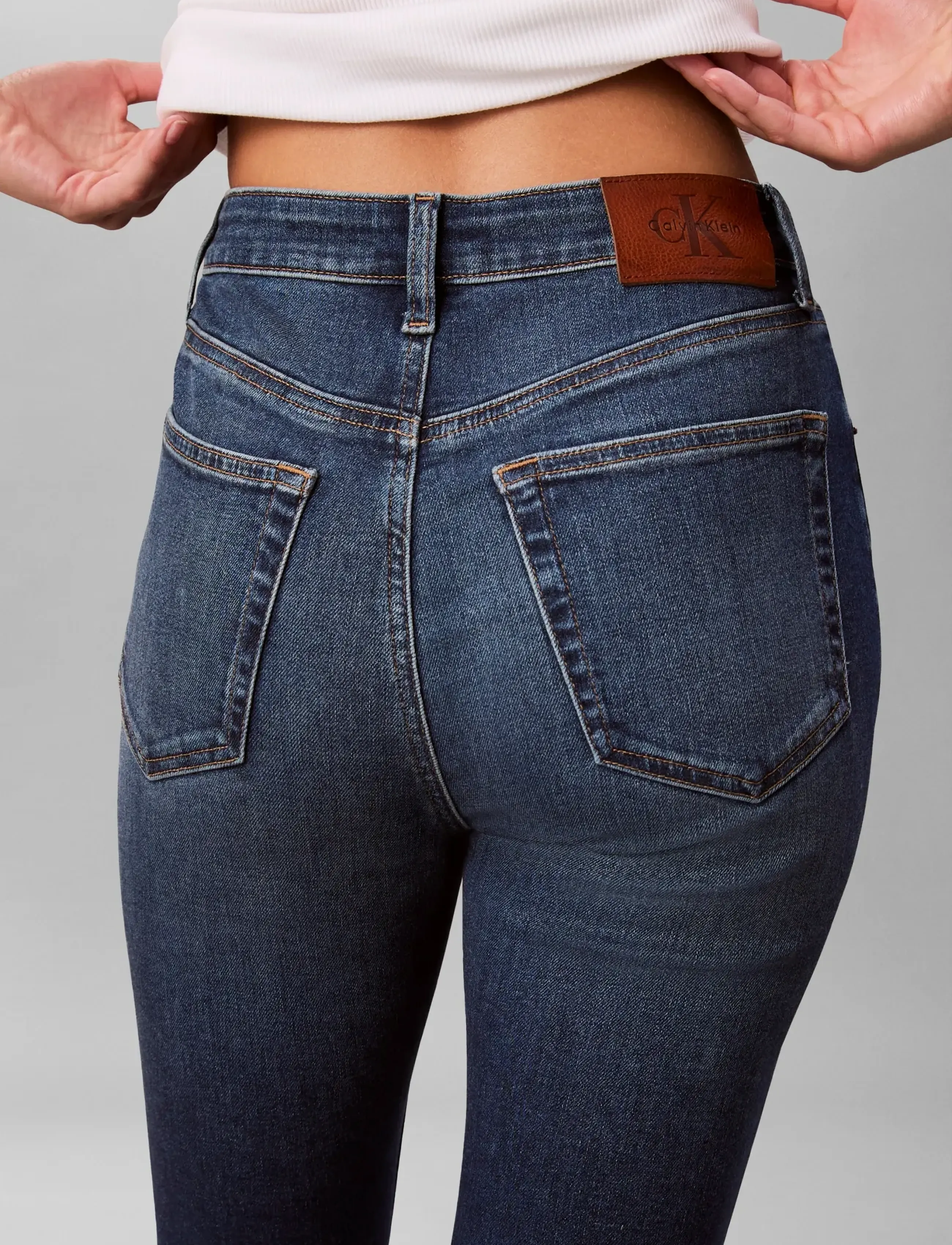 Calvin Klein Jeans - HIGH RISE SKINNY MIDTOWN BLUE - skinny jeans - midtown blue - 4
