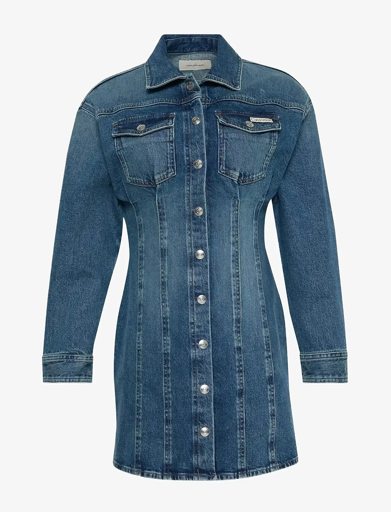 Calvin Klein Jeans - LS DENIM MINI DRESS COLD SPRINGS - denimkjoler - cold springs - 0