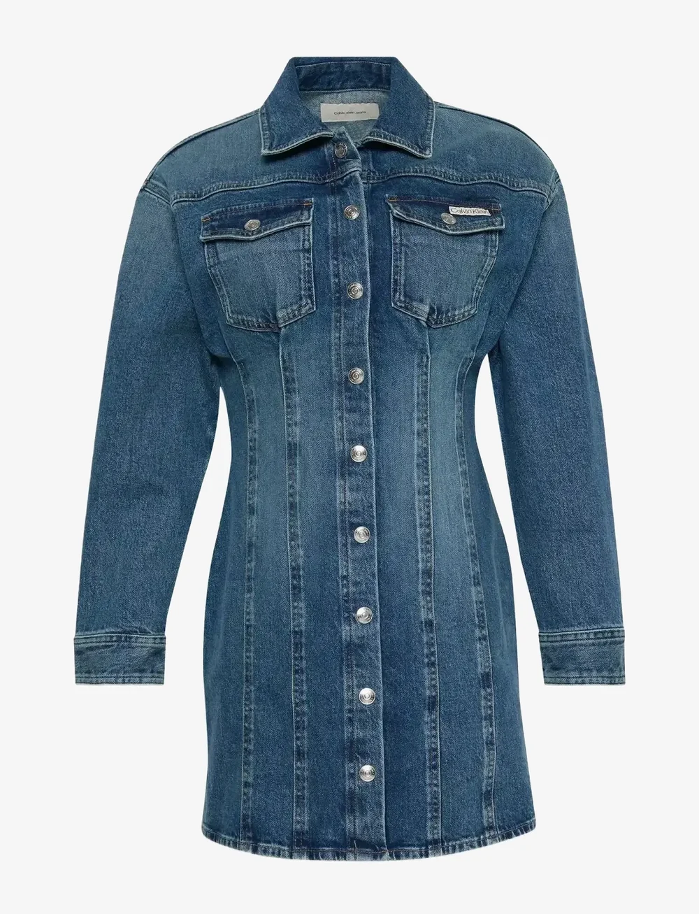 Calvin Klein Jeans - LS DENIM MINI DRESS COLD SPRINGS - denim dresses - cold springs - 0