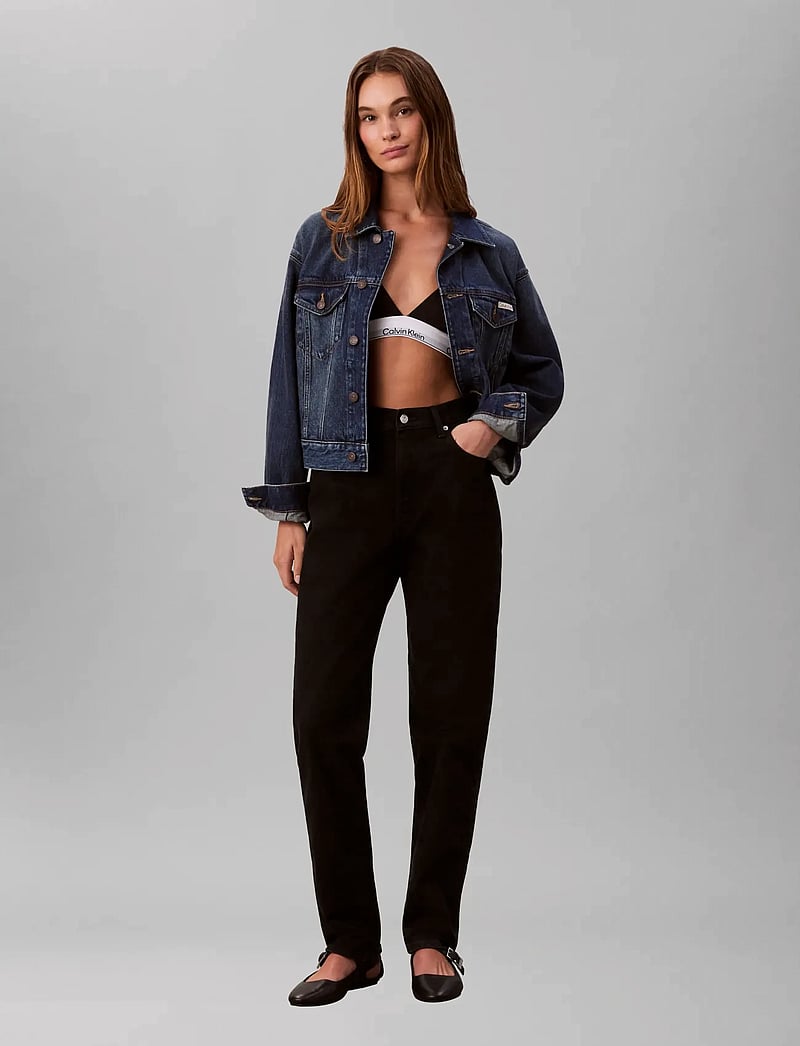 Calvin Klein Jeans - NEW MOM JEAN SOFT BLACK - mom jeans - soft black - 0