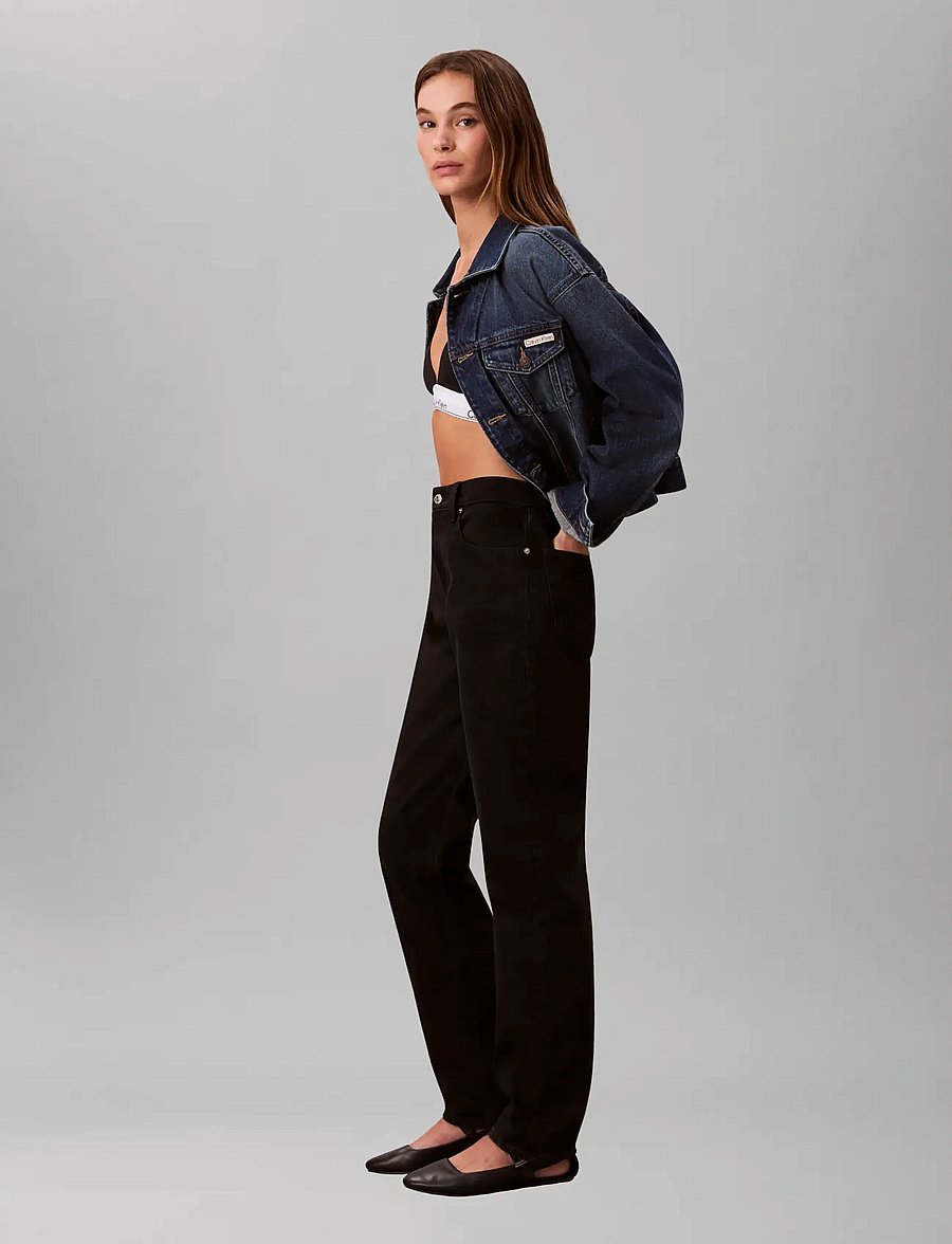 Calvin Klein Jeans - NEW MOM JEAN SOFT BLACK - mom-jeans - soft black - 3