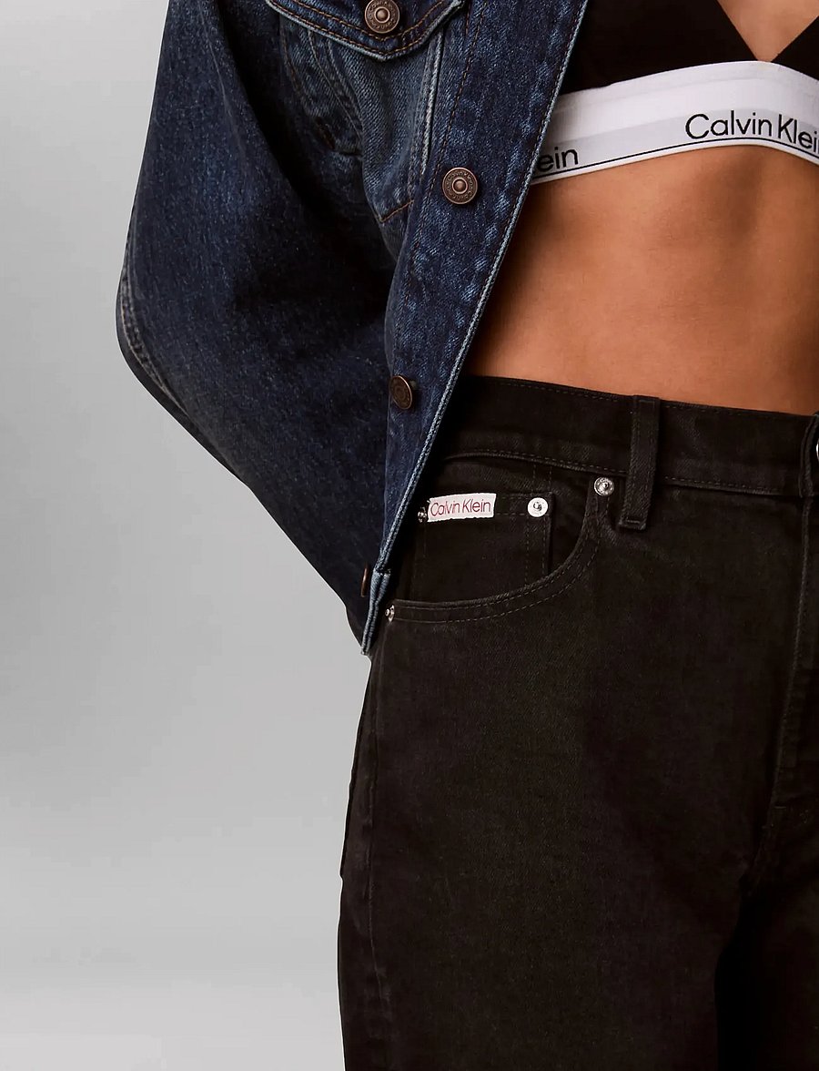 Calvin Klein Jeans - NEW MOM JEAN SOFT BLACK - mom-jeans - soft black - 4