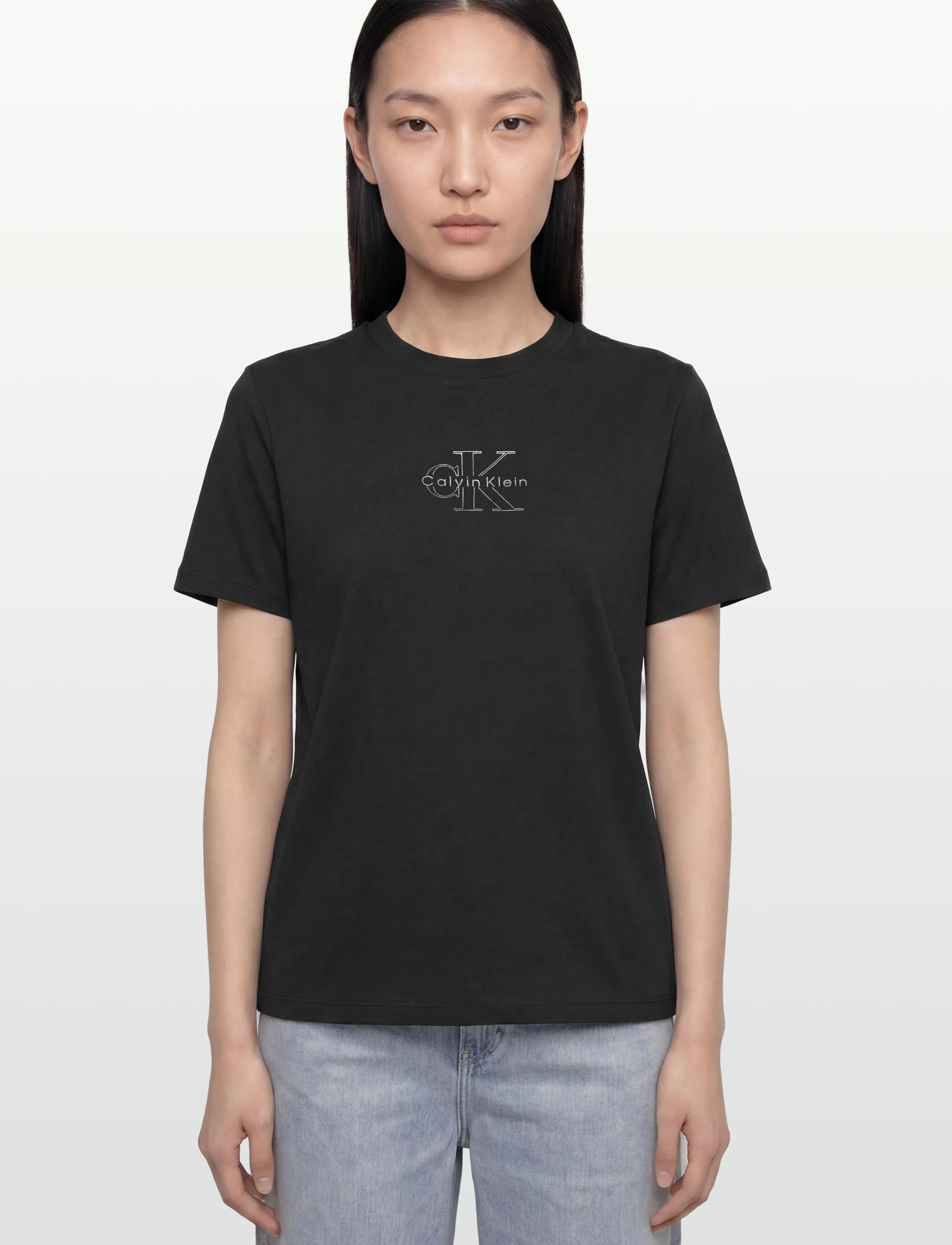 Calvin Klein Jeans - SS CLASSIC FOIL MONOLOGO TEE - t-särgid - black - 3