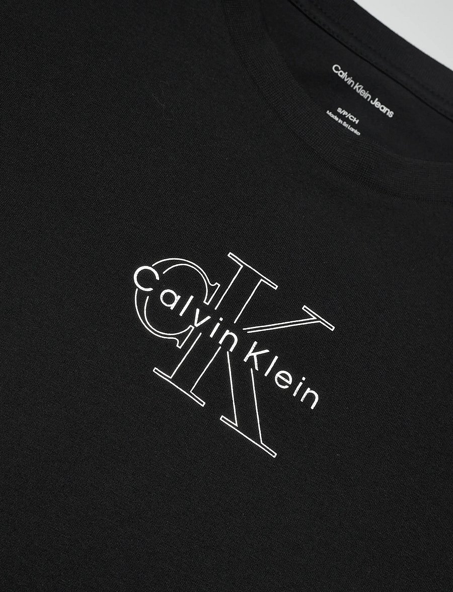 Calvin Klein Jeans - SS CLASSIC FOIL MONOLOGO TEE - t-särgid - black - 5