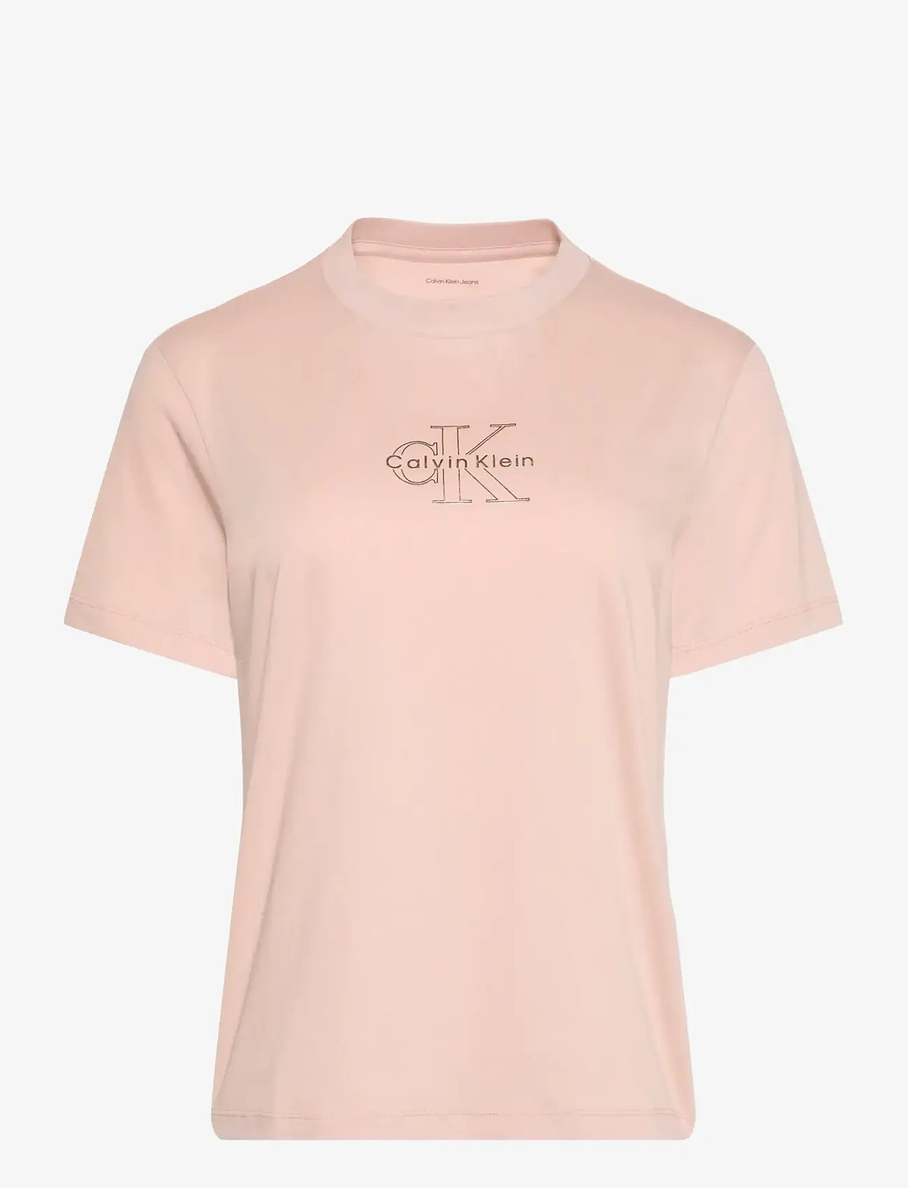 Calvin Klein Jeans SS CLASSIC FOIL MONOLOGO TEE - Calvin Klein Jeans - TUSCAN WIND / pink/rose