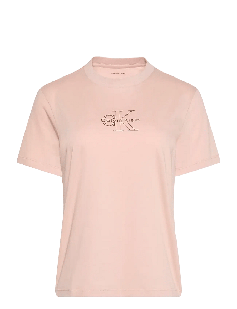 Calvin Klein Jeans - SS CLASSIC FOIL MONOLOGO TEE - t-shirts - tuscan wind - 1
