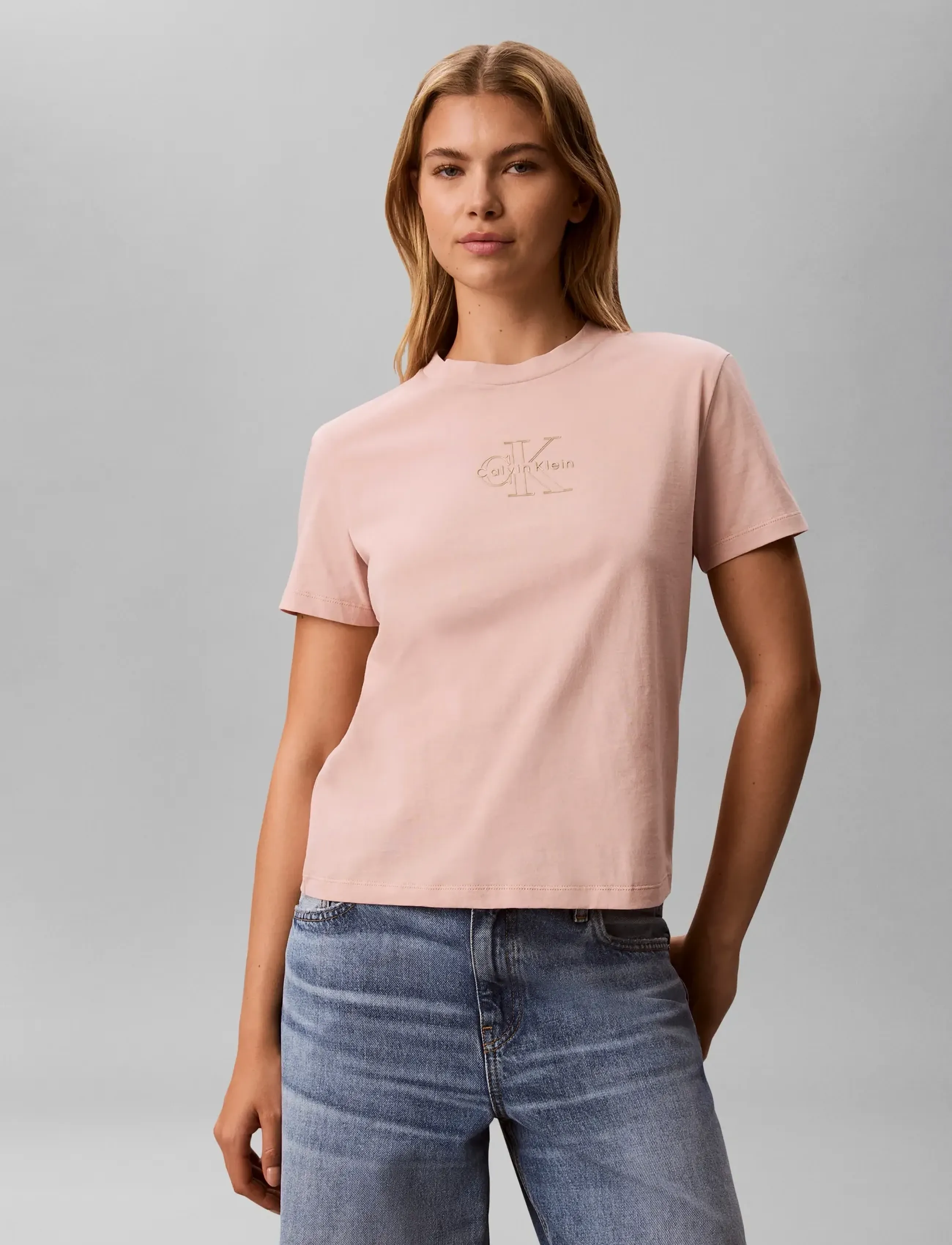 Calvin Klein Jeans - SS CLASSIC FOIL MONOLOGO TEE - t-shirts - tuscan wind - 3