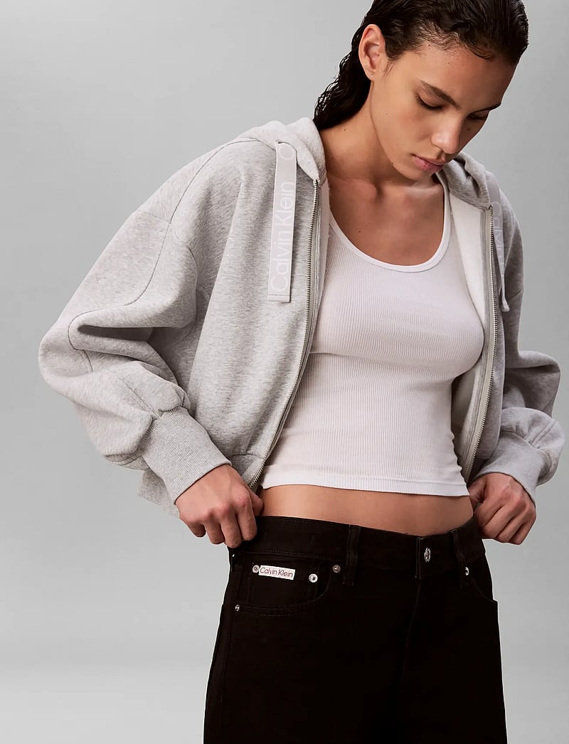 Calvin Klein Jeans - SIG 90s STRAIGHT SOFT BLK - džinsa bikses ar taisnām starām - soft black - 5