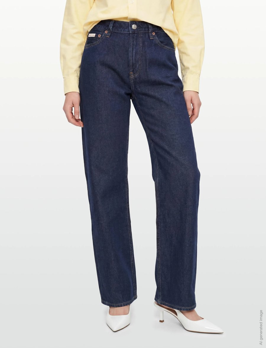 Calvin Klein Jeans - SIGNATURE 90s STRAIGHT TRUE INDI - beinar gallabuxur - true indigo - 3