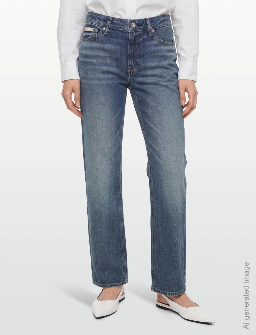 Calvin Klein Jeans - SIGNATURE 90s STRAIGHT HORIZON - suorat farkut - horizon - 3