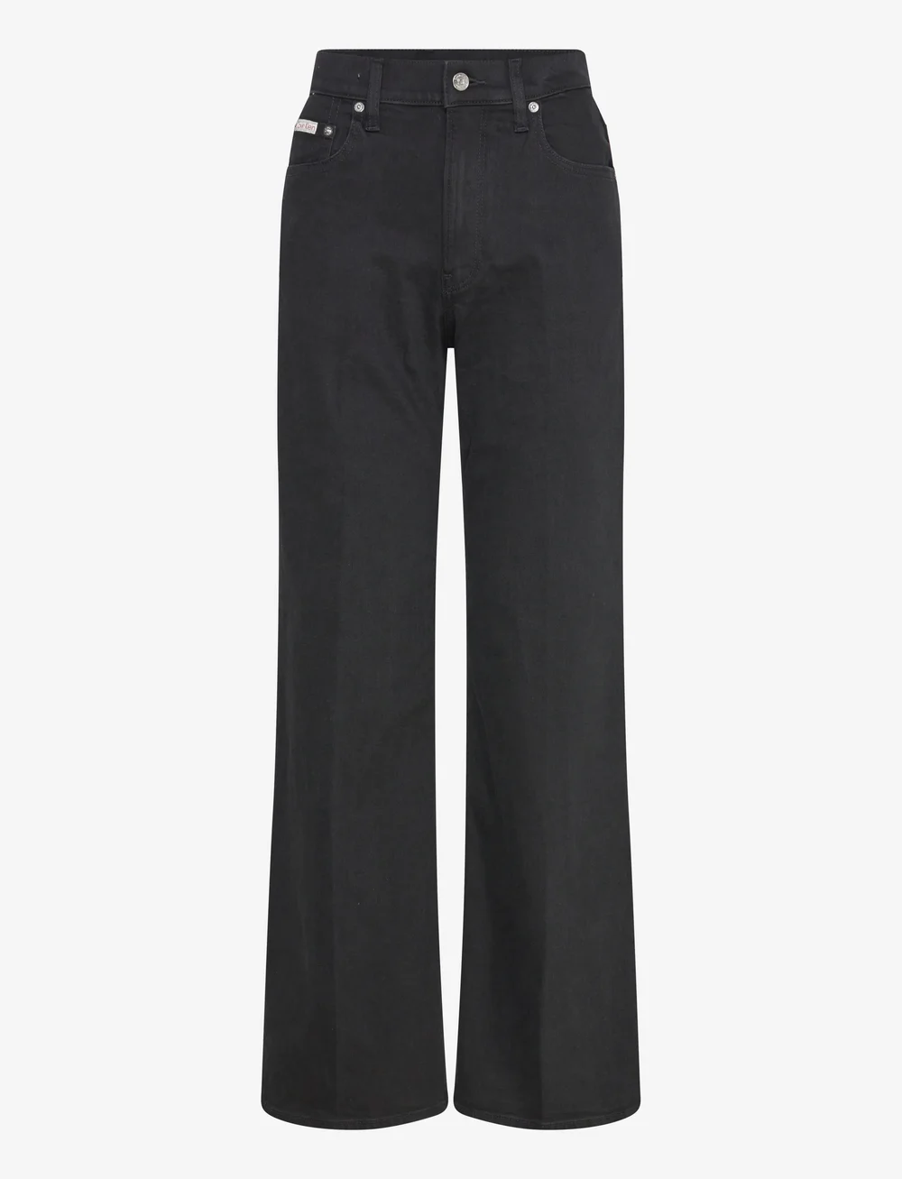 Calvin Klein Jeans - ULTRA HIGH WIDE LEG TRUE BLACK - brede jeans - true black - 0