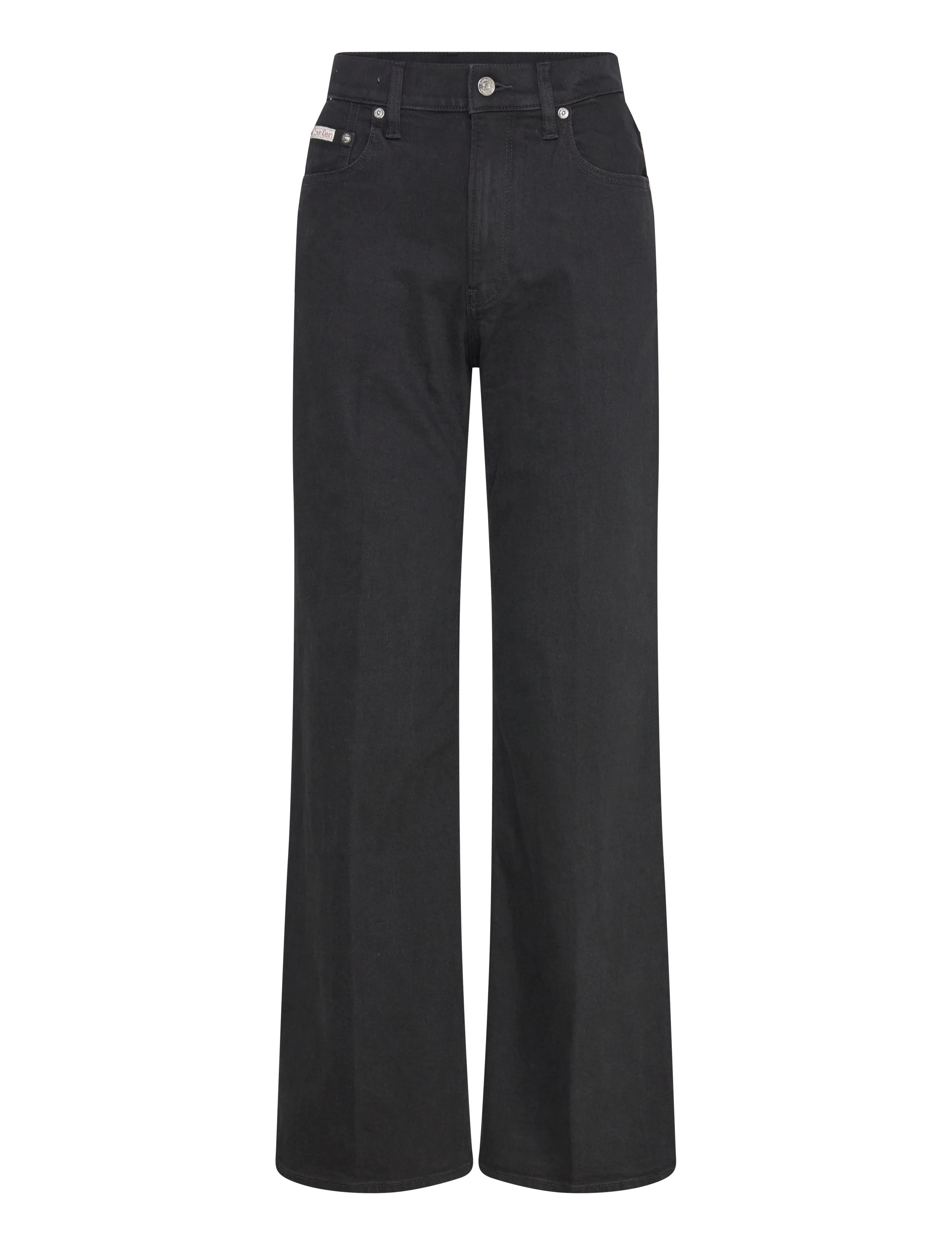Calvin Klein Jeans ULTRA HIGH WIDE LEG TRUE BLACK - Transitional Layering - TRUE BLACK / black