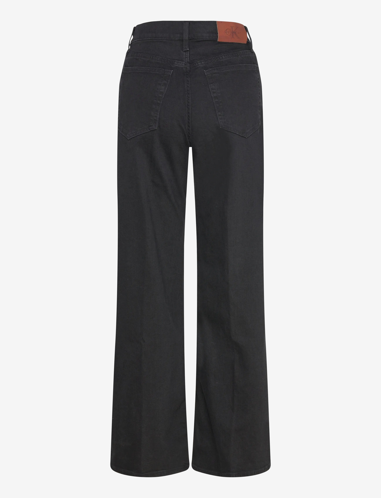 Calvin Klein Jeans - ULTRA HIGH WIDE LEG TRUE BLACK - brede jeans - true black - 1