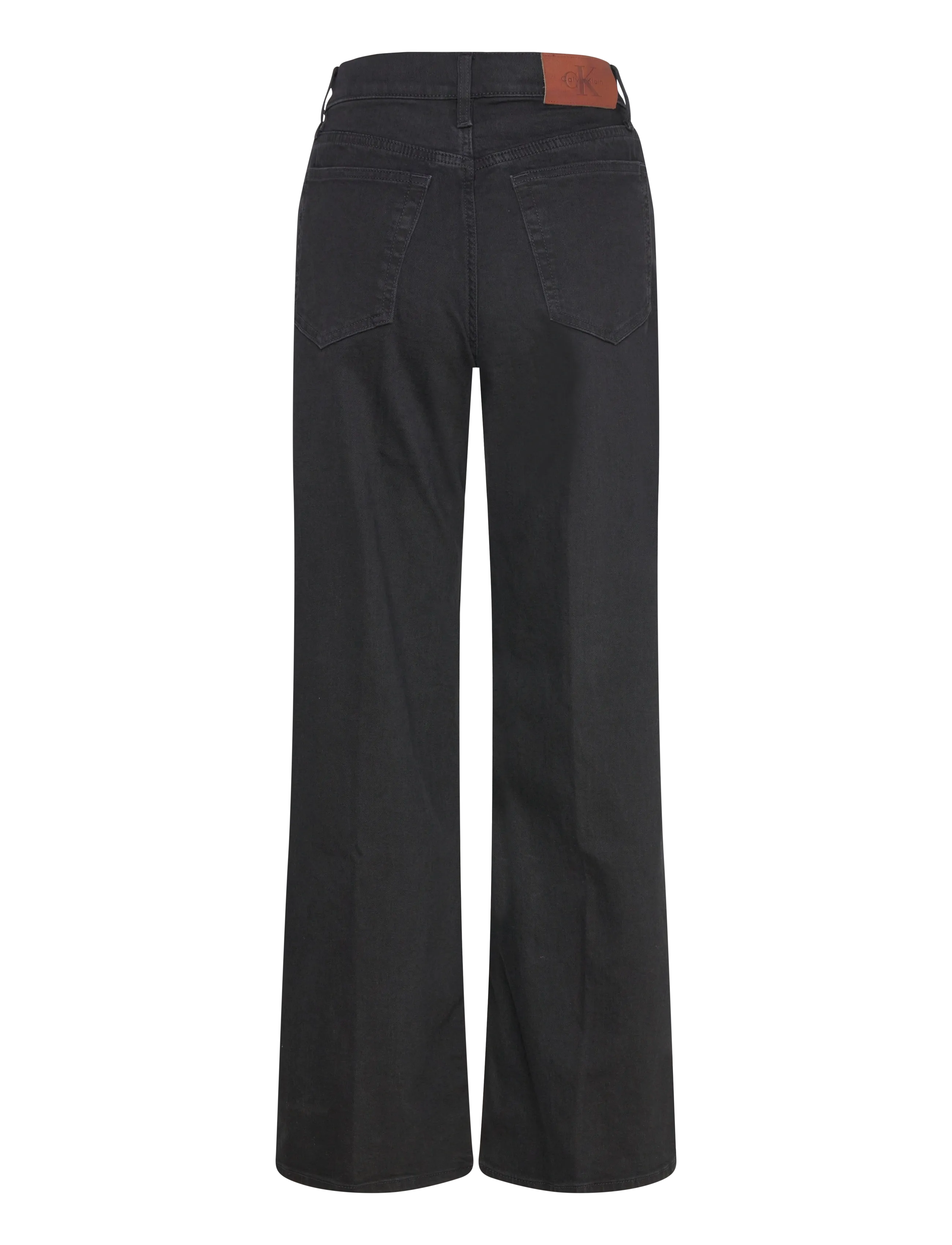Calvin Klein Jeans - ULTRA HIGH WIDE LEG TRUE BLACK - vide jeans - true black - 1