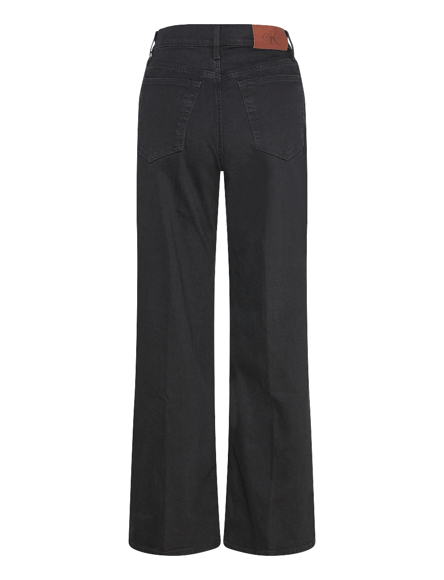 Calvin Klein Jeans - ULTRA HIGH WIDE LEG TRUE BLACK - wide leg jeans - true black - 1