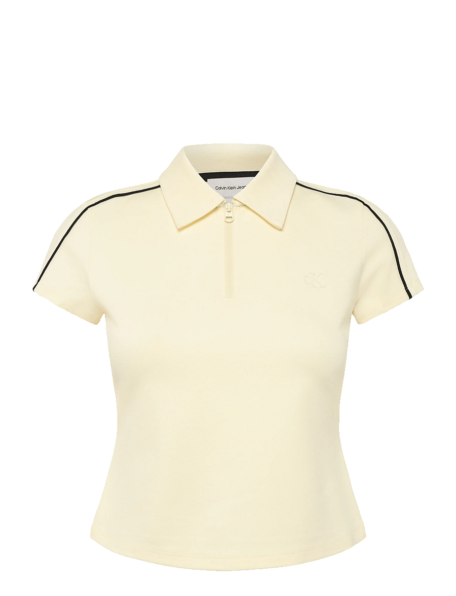 Calvin Klein Jeans - SS PUNTO MILANO SHRUNKEN POLO - poloer - waxy yellow - 1