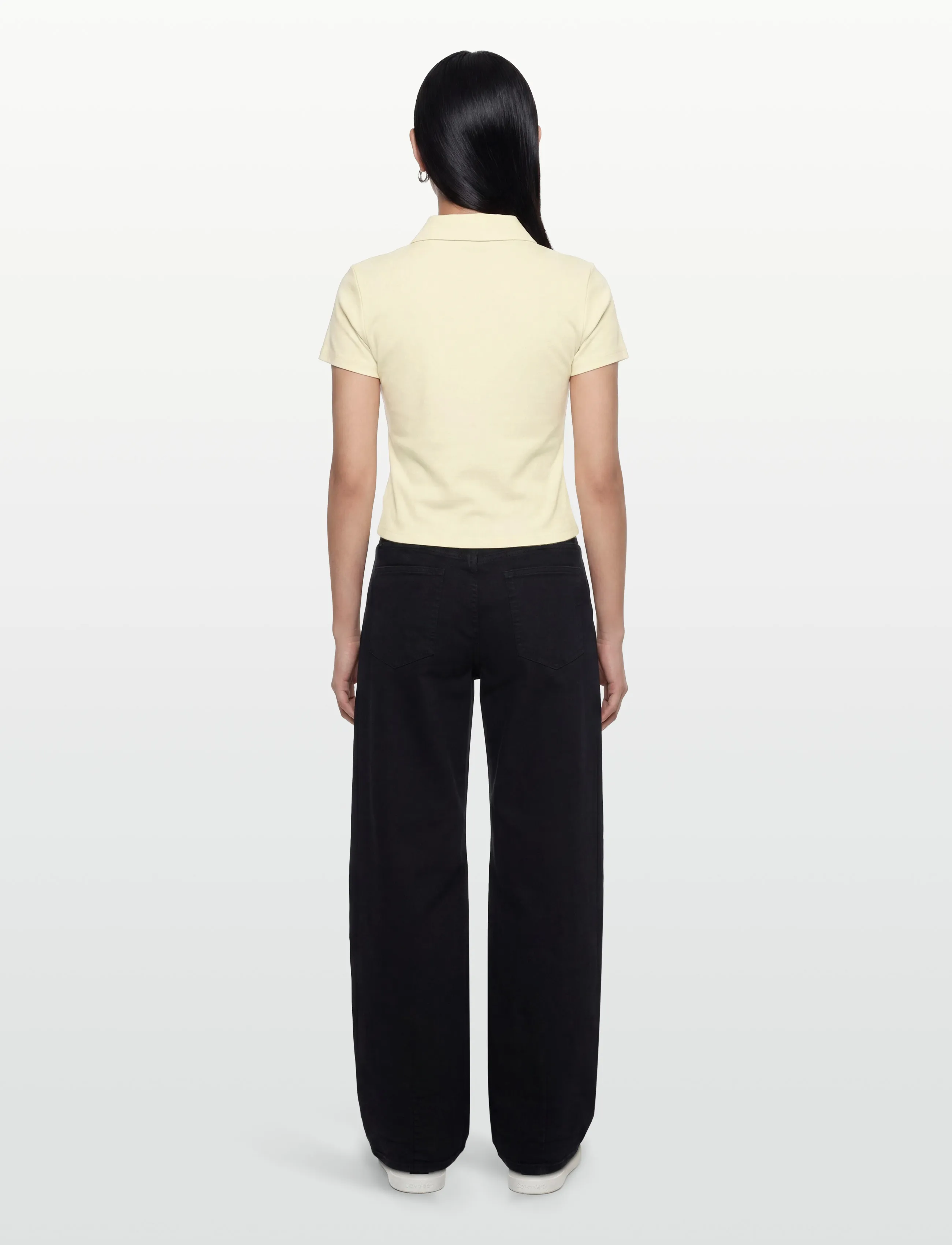 Calvin Klein Jeans - SS PUNTO MILANO SHRUNKEN POLO - poloer - waxy yellow - 4