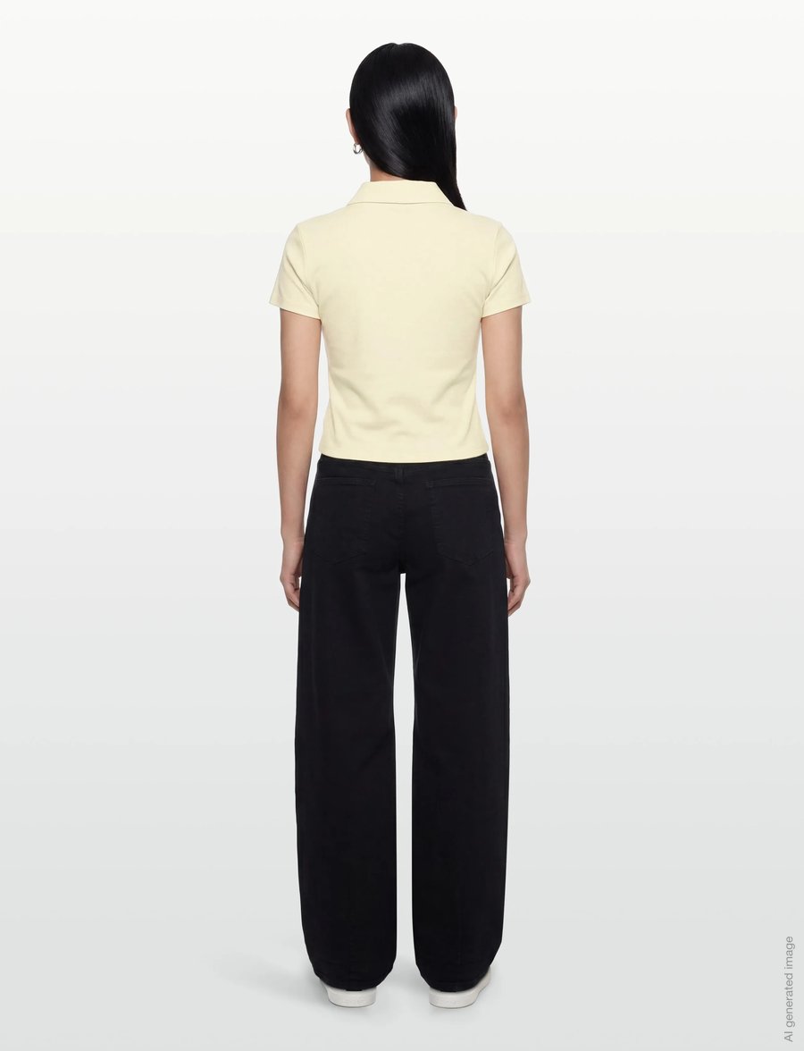 Calvin Klein Jeans - SS PUNTO MILANO SHRUNKEN POLO - poloer - waxy yellow - 4