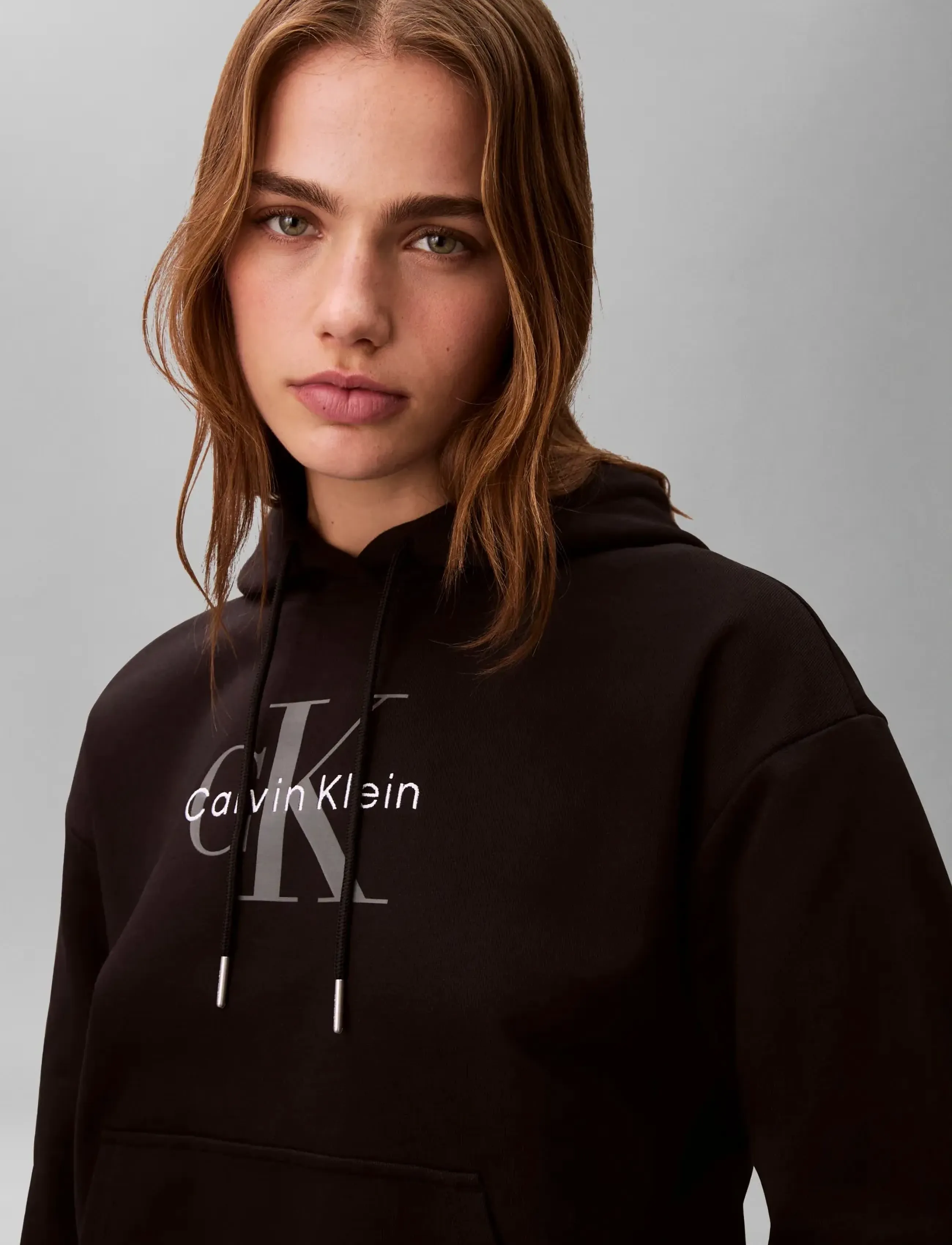 Calvin Klein Jeans - LS MONOLOGO FRENCH TERRY PO HOOD - džemperiai su gobtuvu - black - 5
