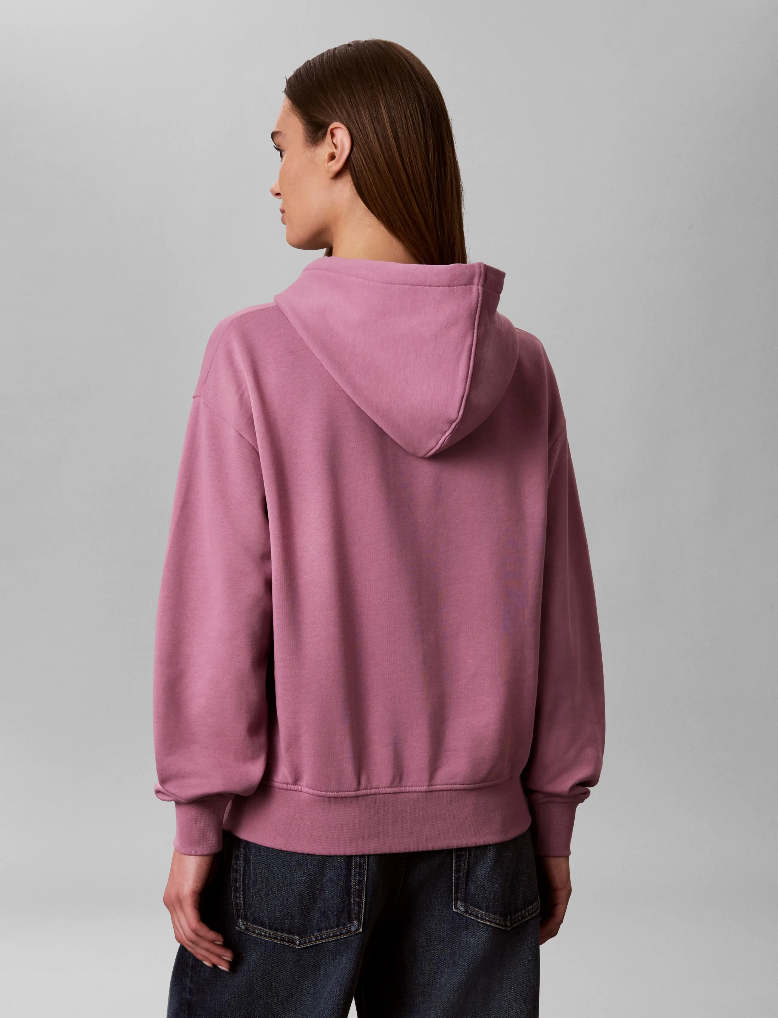 Calvin Klein Jeans - LS MONOLOGO FRENCH TERRY PO HOOD - hoodies - dusky orchid - 2