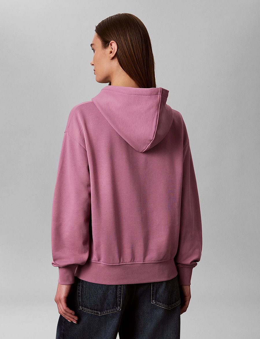 Calvin Klein Jeans - LS MONOLOGO FRENCH TERRY PO HOOD - hettupeysur - dusky orchid - 2