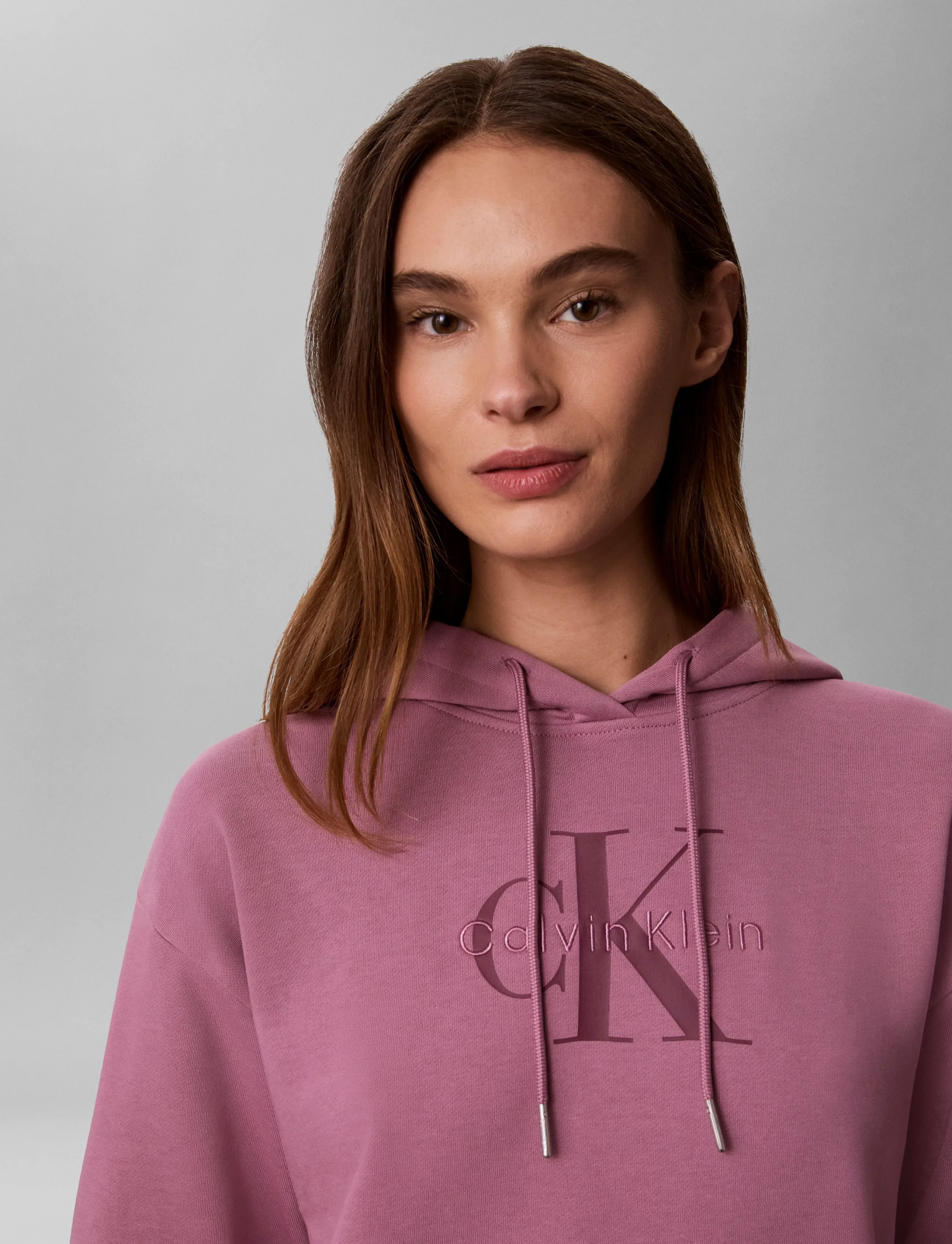Calvin Klein Jeans - LS MONOLOGO FRENCH TERRY PO HOOD - hoodies - dusky orchid - 4