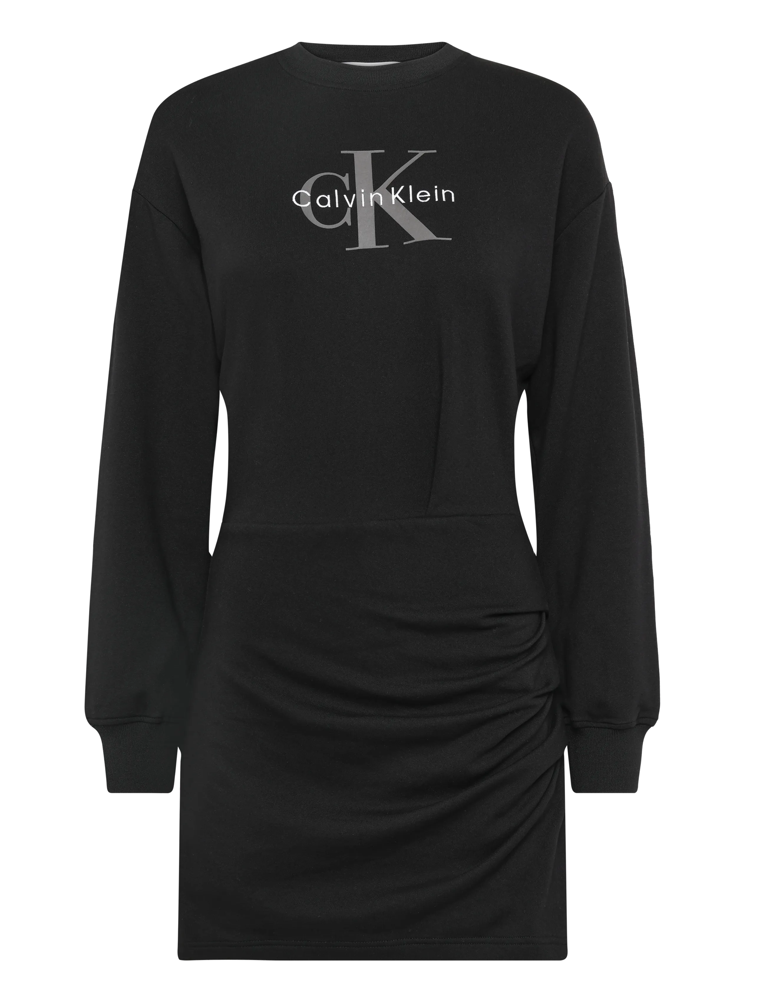 Calvin Klein Jeans LS MONOLOGO TERRY CREW FASHION D - Calvin Klein Jeans - BLACK / black