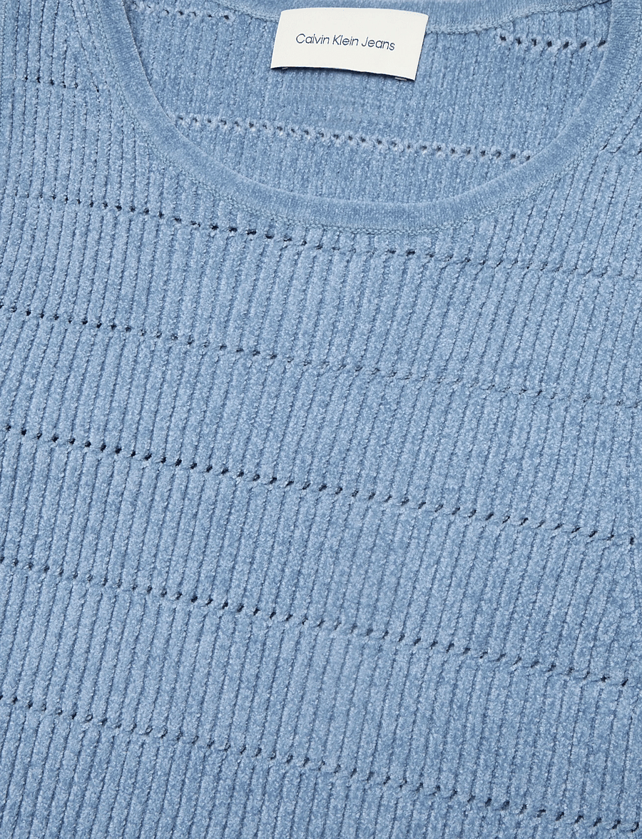 Calvin Klein Jeans - MATTE CHENILLE SL TOP - dusty sailor blue - 2
