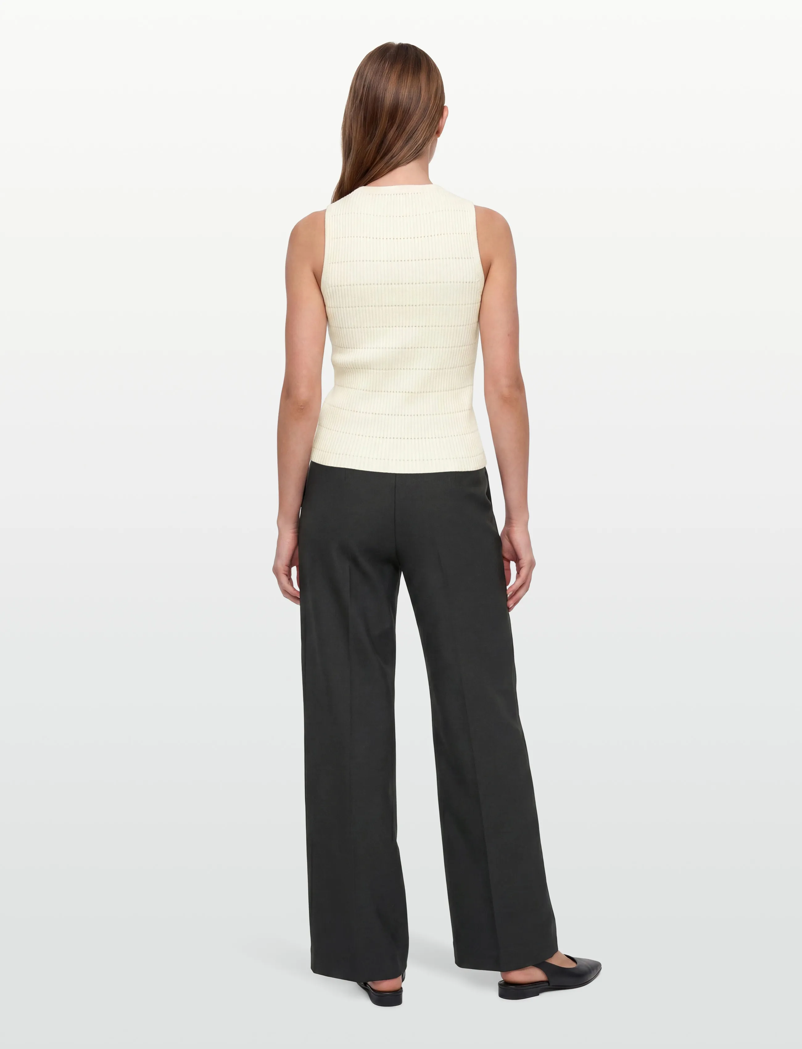 Calvin Klein Jeans - MATTE CHENILLE SL TOP - Ærmeløse toppe - tofu - 4