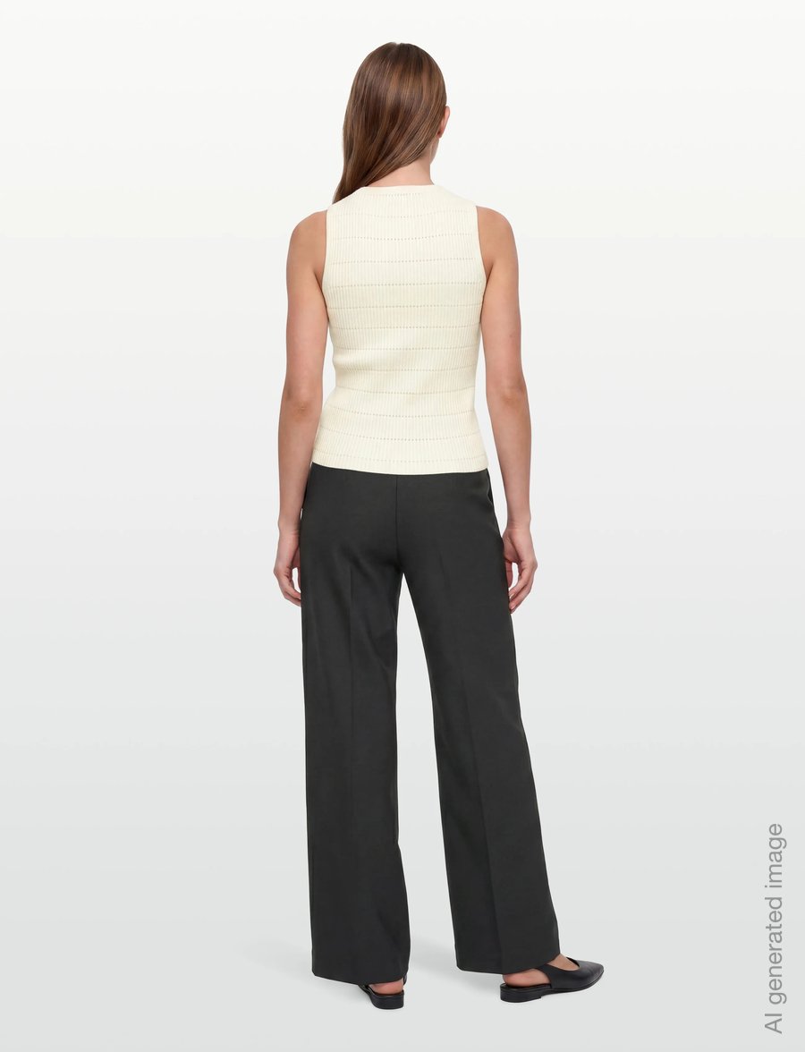 Calvin Klein Jeans - MATTE CHENILLE SL TOP - Ärmellose tops - tofu - 4