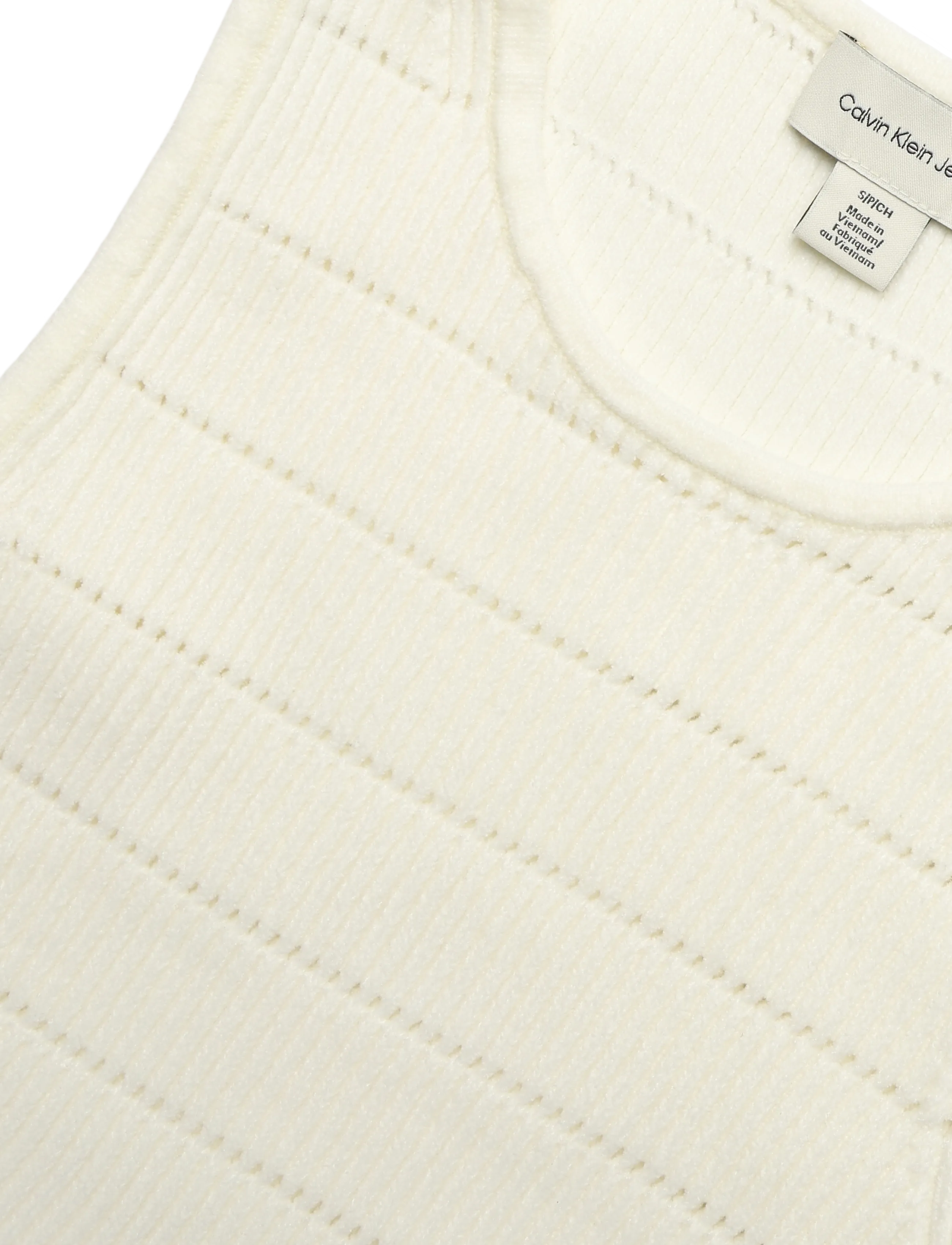 Calvin Klein Jeans - MATTE CHENILLE SL TOP - tofu - 2