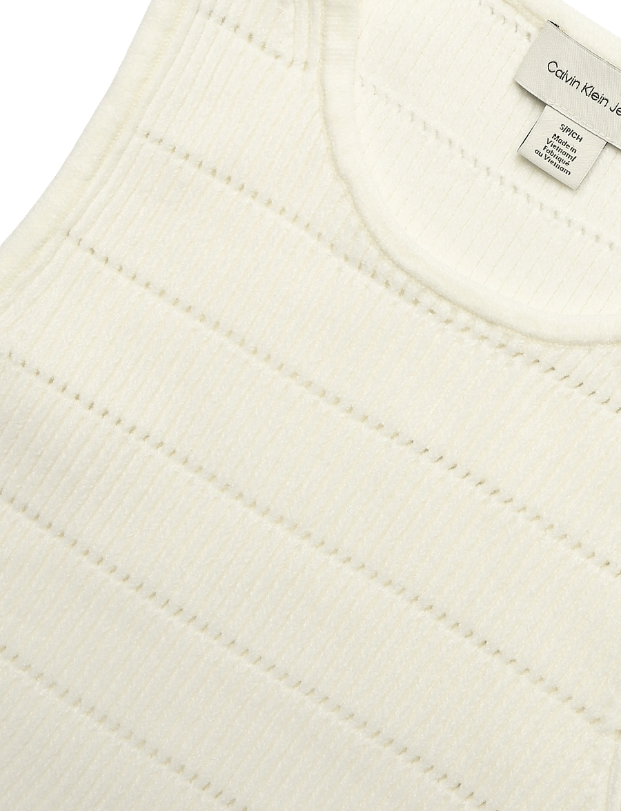 Calvin Klein Jeans - MATTE CHENILLE SL TOP - tofu - 2