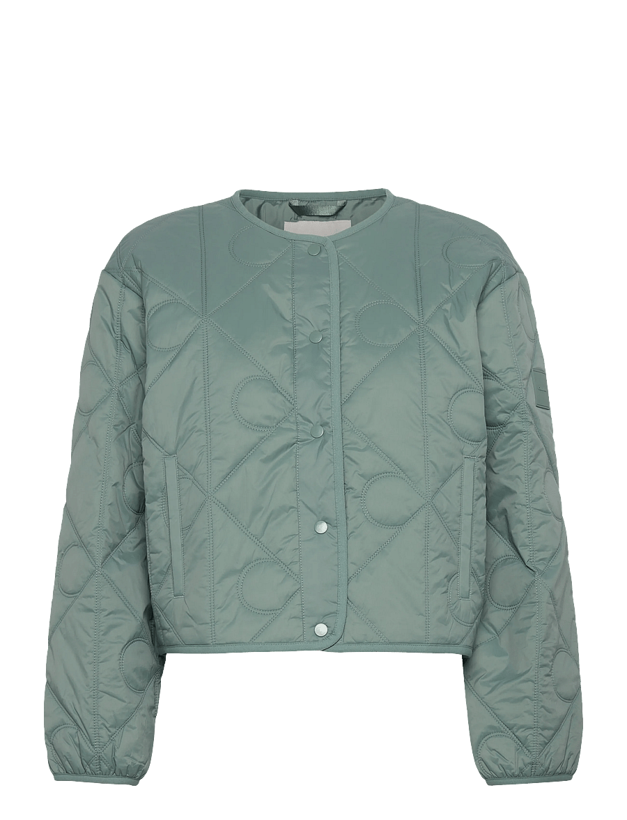 Calvin Klein Jeans - LIGHTWEIGHT AOP QUILTED LINER - vårjackor - autumn green - 1