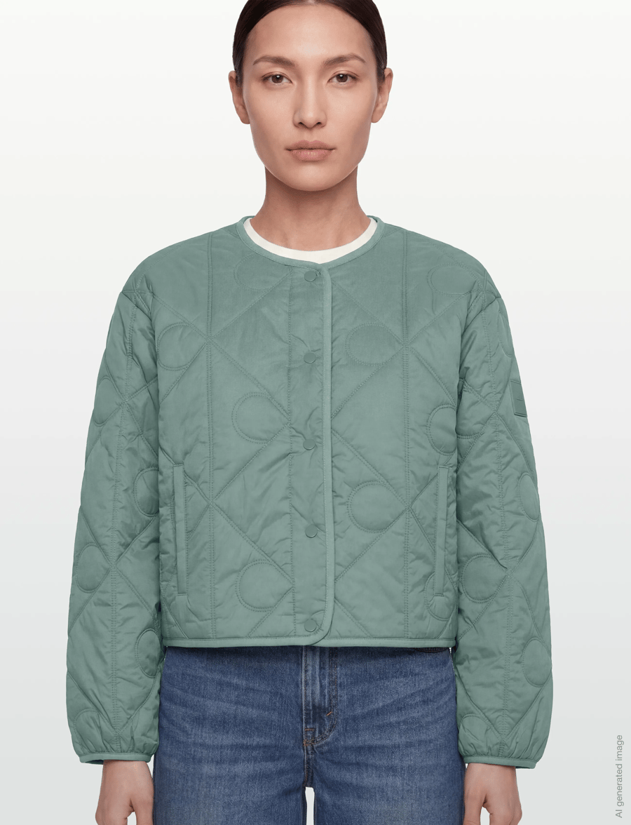 Calvin Klein Jeans - LIGHTWEIGHT AOP QUILTED LINER - vårjackor - autumn green - 4