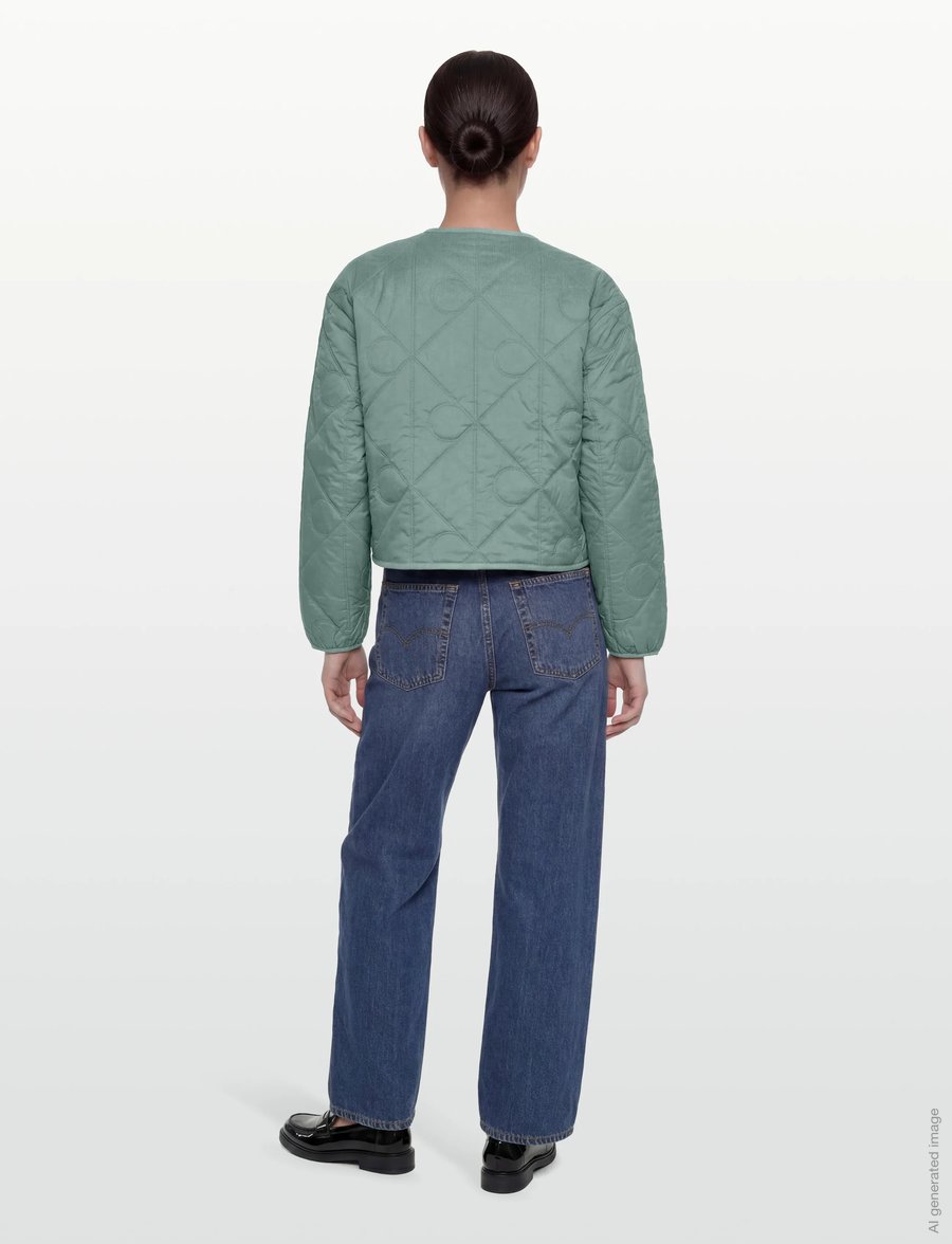 Calvin Klein Jeans - LIGHTWEIGHT AOP QUILTED LINER - vårjackor - autumn green - 5