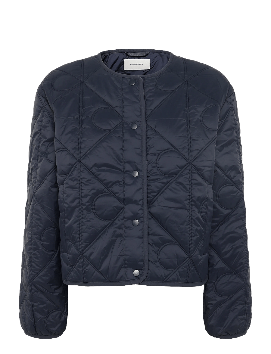 Calvin Klein Jeans - LIGHTWEIGHT AOP QUILTED LINER - vårjackor - inkwell - 0