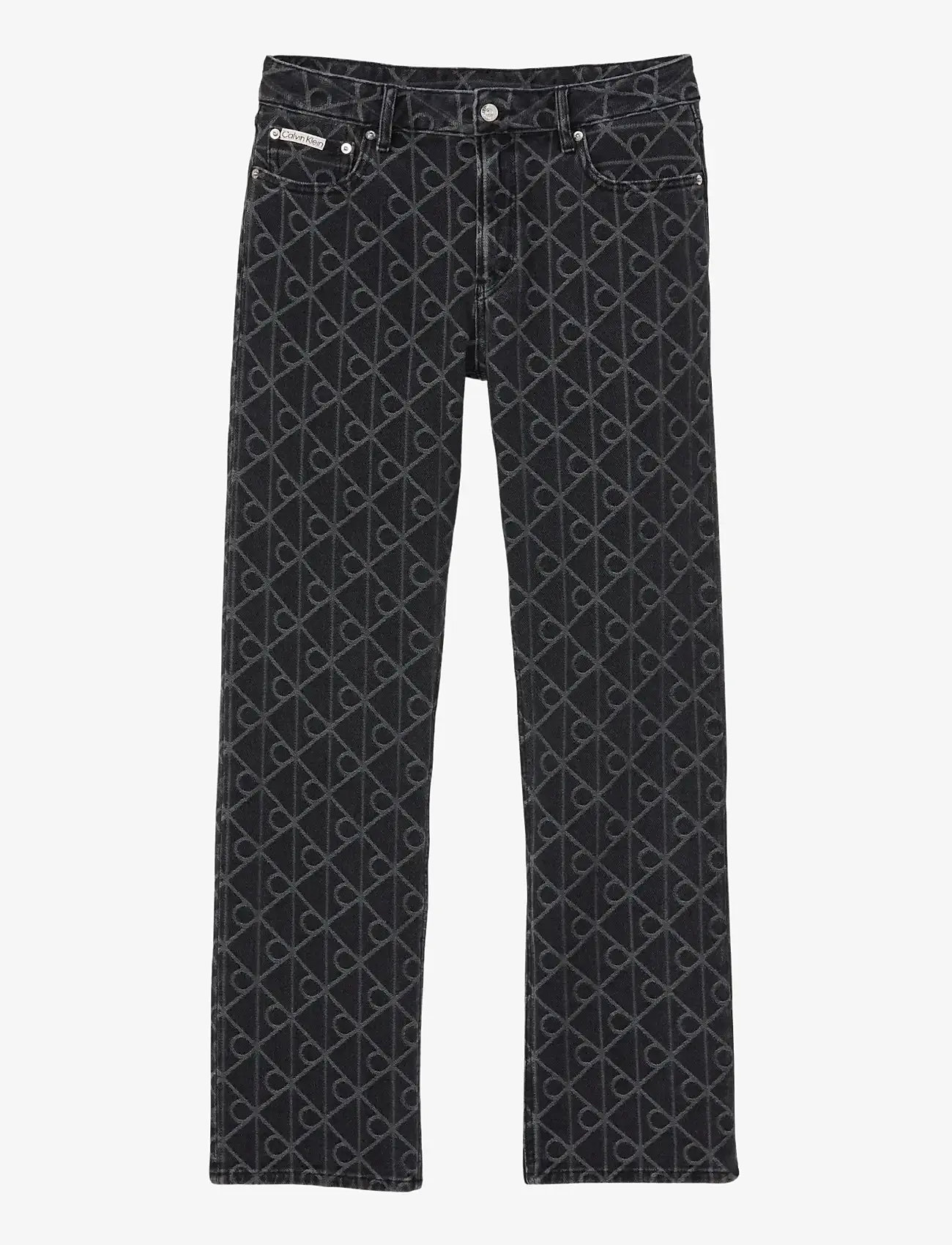 Calvin Klein Jeans - SIGNATURE 90s STRAIGHT BLACK EMB - straight jeans - black emblem - 1