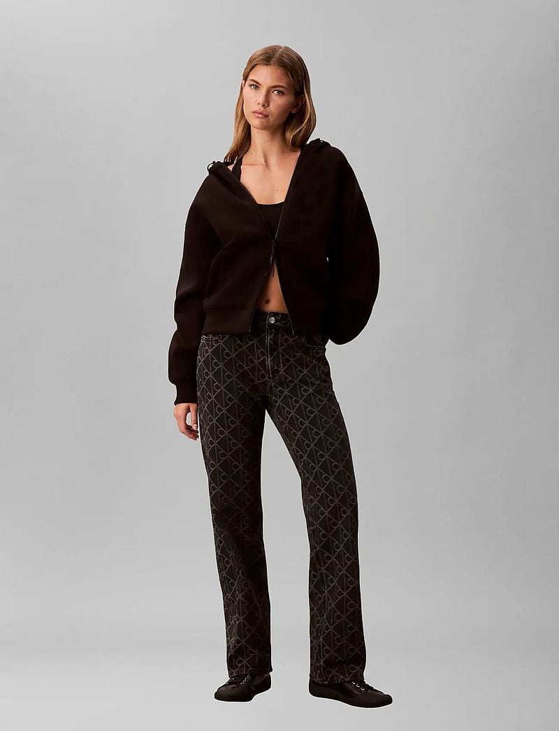 Calvin Klein Jeans - SIGNATURE 90s STRAIGHT BLACK EMB - straight jeans - black emblem - 3