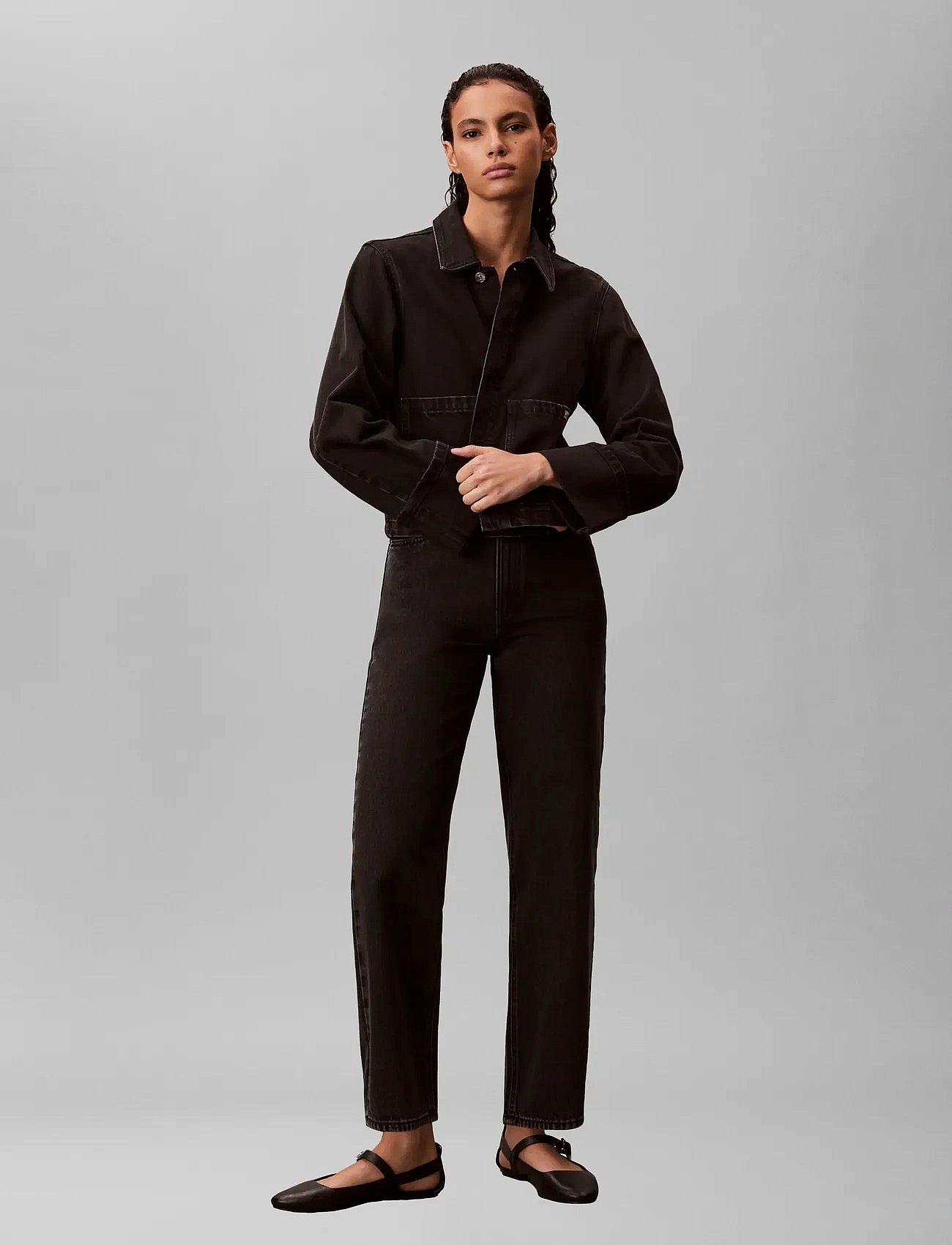 EU BARREL JEAN CK ESSENTIAL BLAC - CK ESSENTIAL