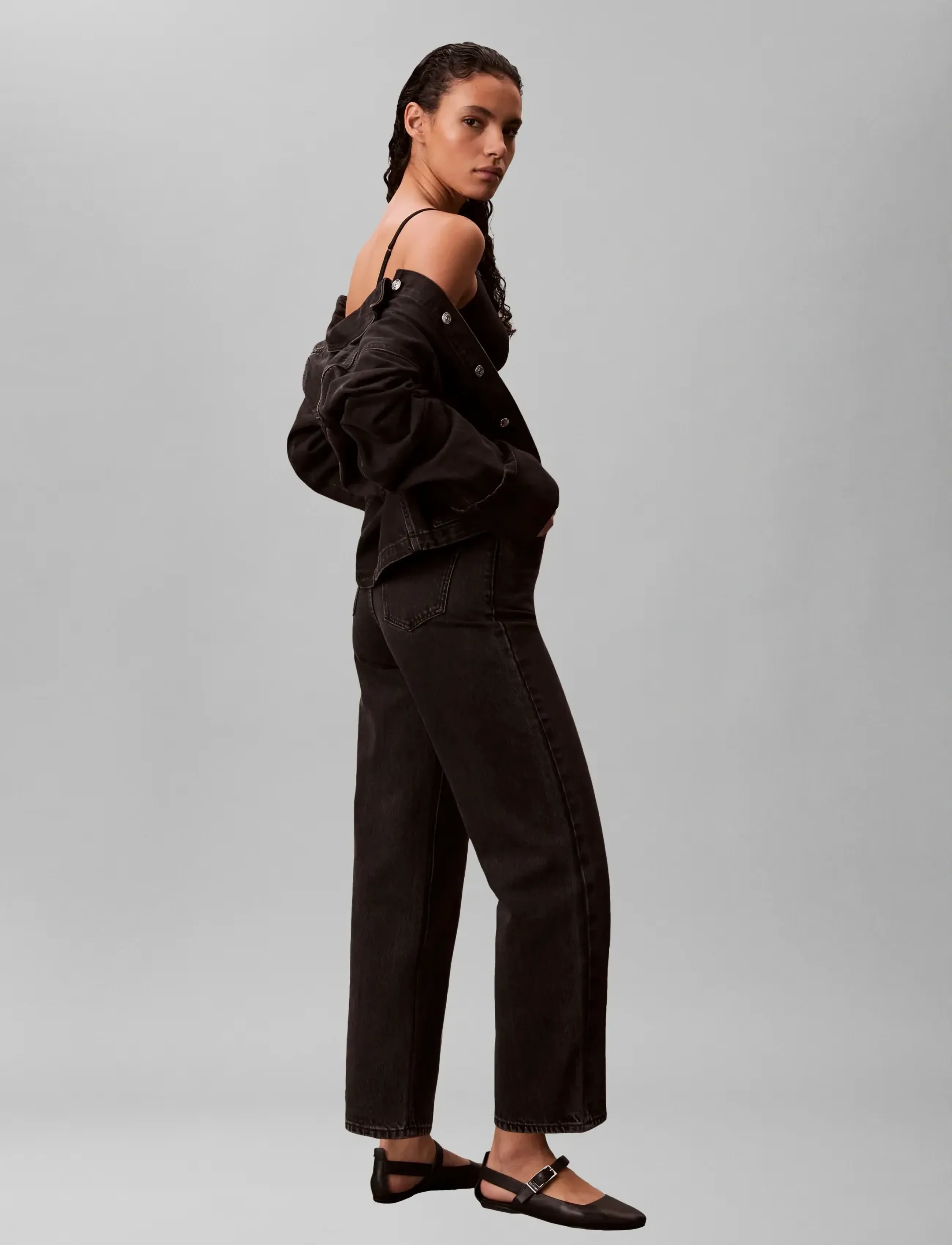 Calvin Klein Jeans - EU BARREL JEAN CK ESSENTIAL BLAC - barrel jeans - ck essential black - 2