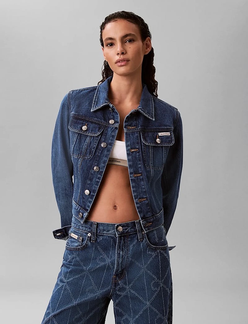 Calvin Klein Jeans - CROPPED 90S DENIM JACKET INDIGO - frühlingsjacken - indigo park - 2