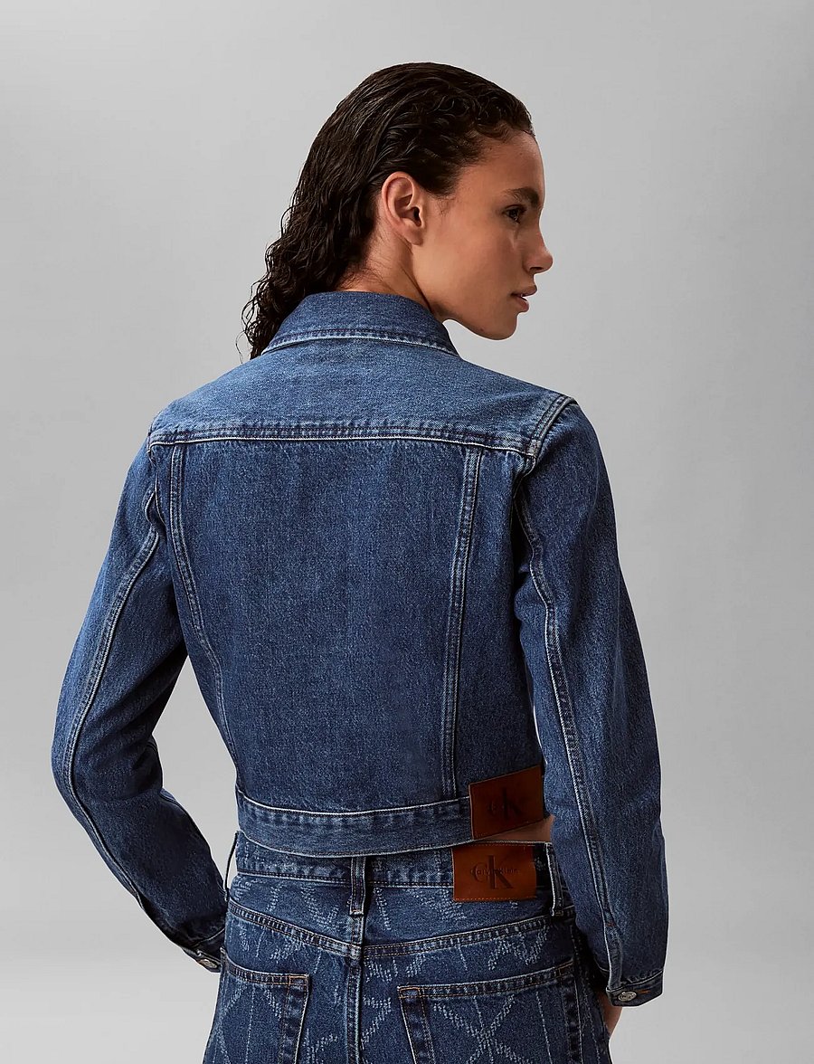 Calvin Klein Jeans - CROPPED 90S DENIM JACKET INDIGO - frühlingsjacken - indigo park - 3