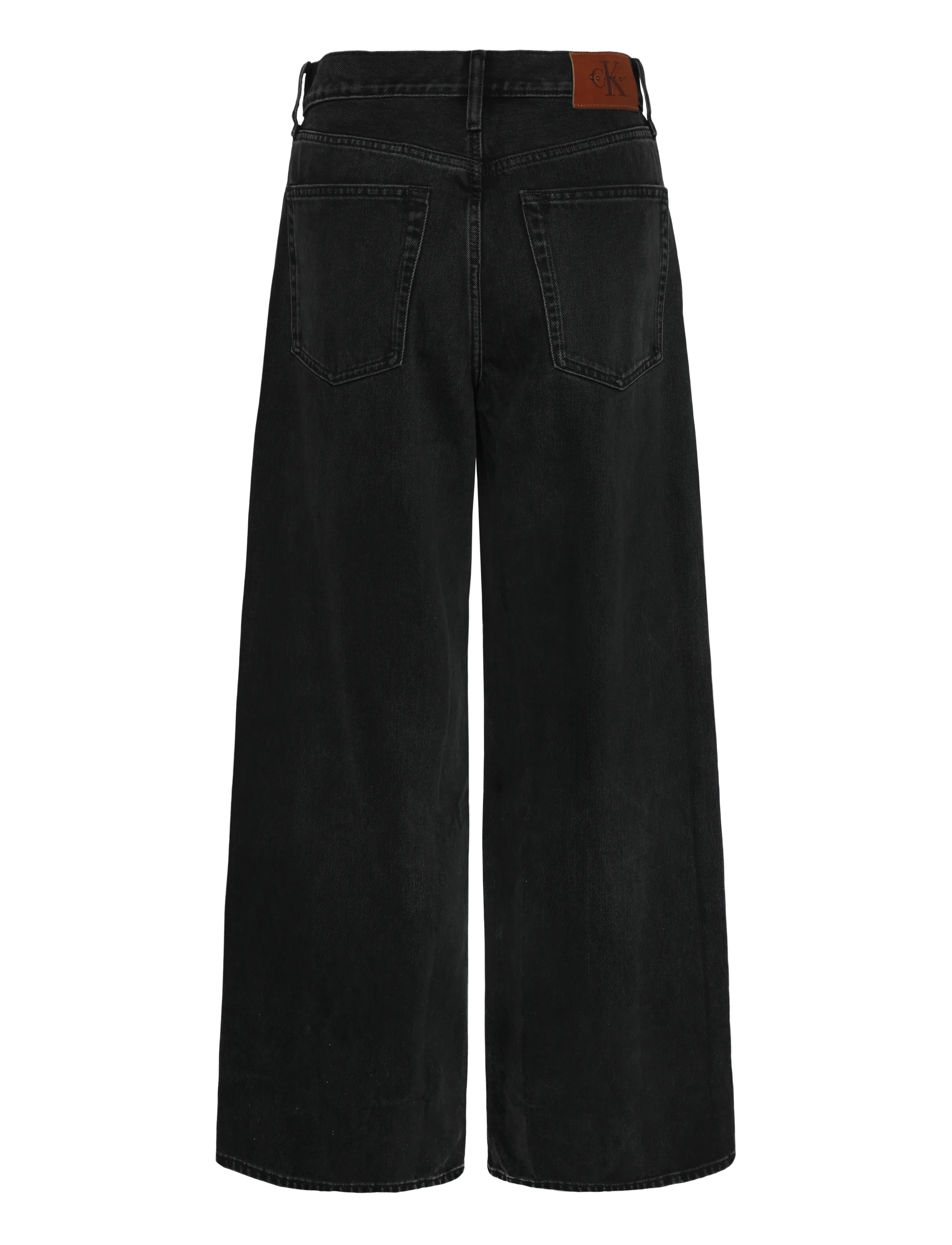 Calvin Klein Jeans - THE WIDE LEG EVENING BLACK - hosen mit weitem bein - evening black - 2