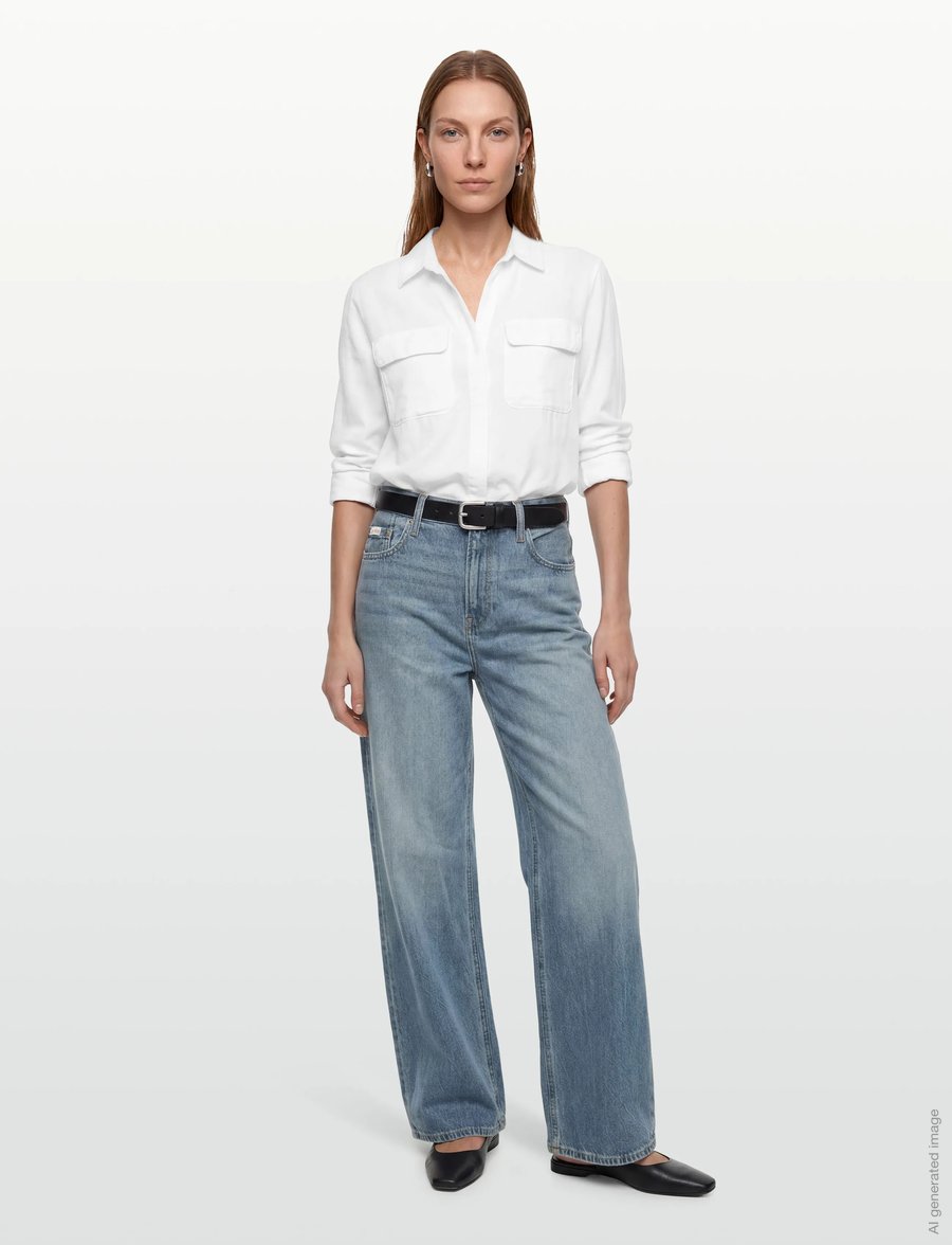 Calvin Klein Jeans - LOW RISE BAGGY VINTAGE HAMPTON - brede jeans - vintage hampton - 0