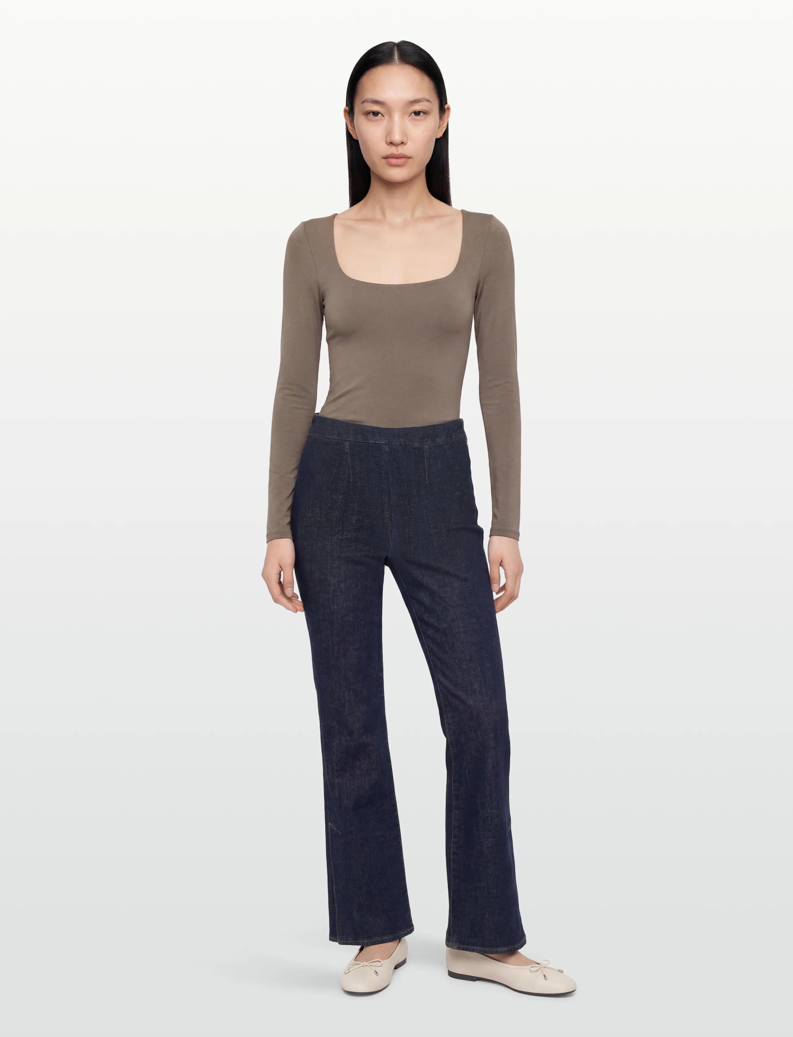 Calvin Klein Jeans 47E749G PULL ON LEGGING CK CLASS - Schlaghosen - CK CLASSIC RINSE / navy