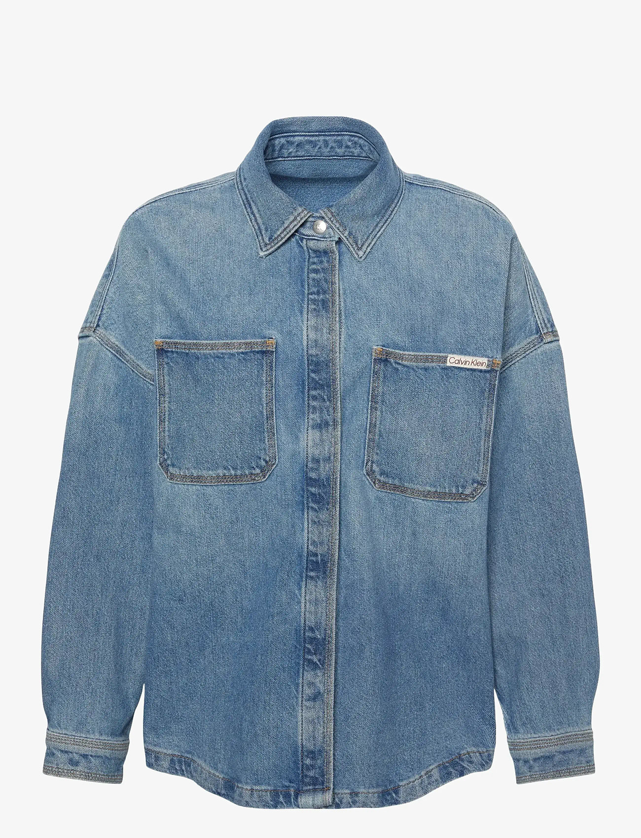 Calvin Klein Jeans - DENIM BOYFRIEND SHIRT OVERNIGHT - spring jackets - overnight blue - 1