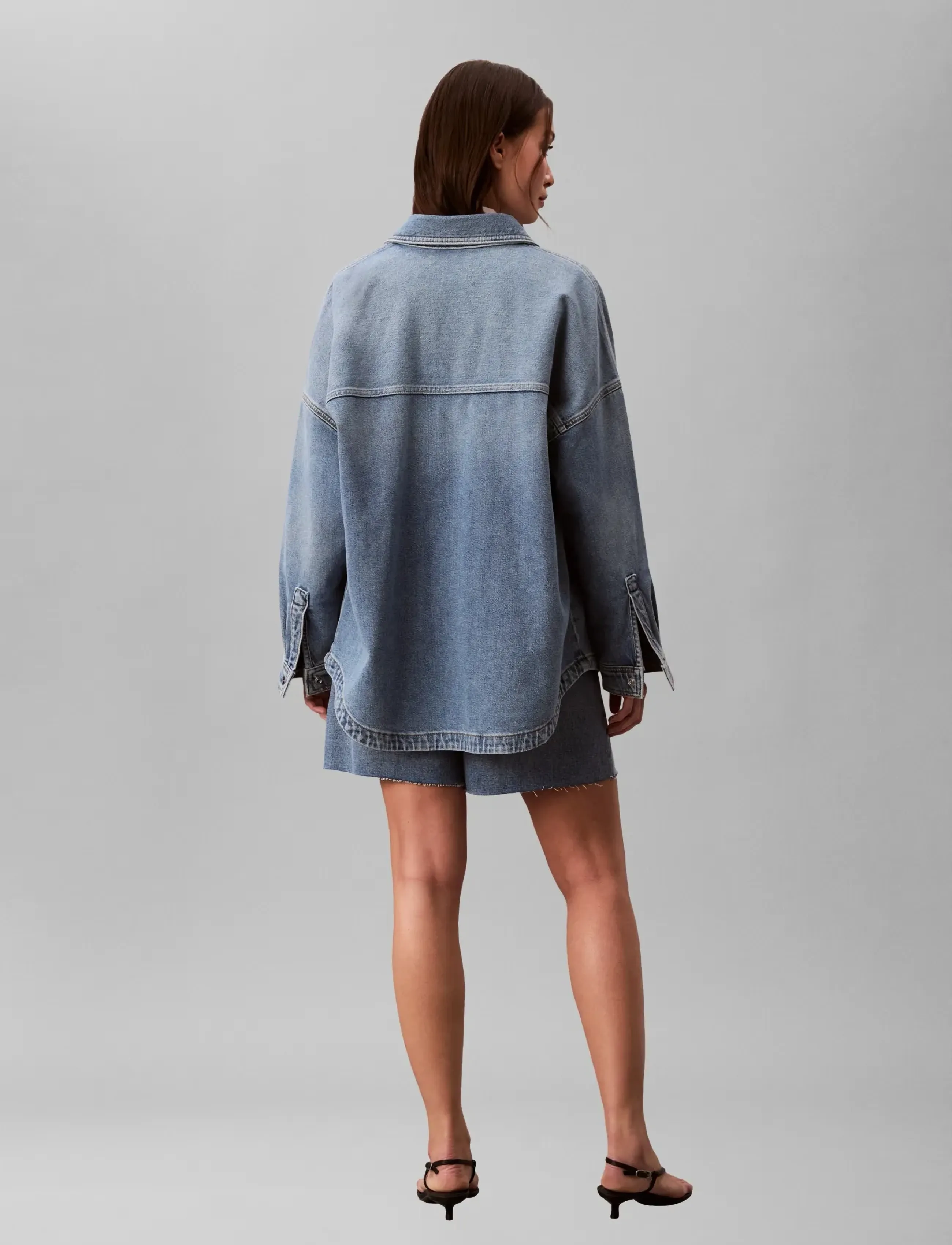 Calvin Klein Jeans - DENIM BOYFRIEND SHIRT OVERNIGHT - forårsjakker - overnight blue - 3